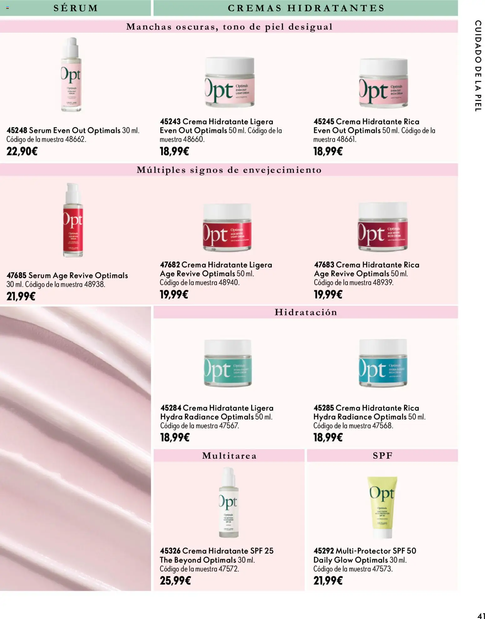Oriflame - Catálogo Campaña 14 │ válido desde el 07/10/2026 | Página: 41 | Productos: Sérum, Crema, Crema hidratante