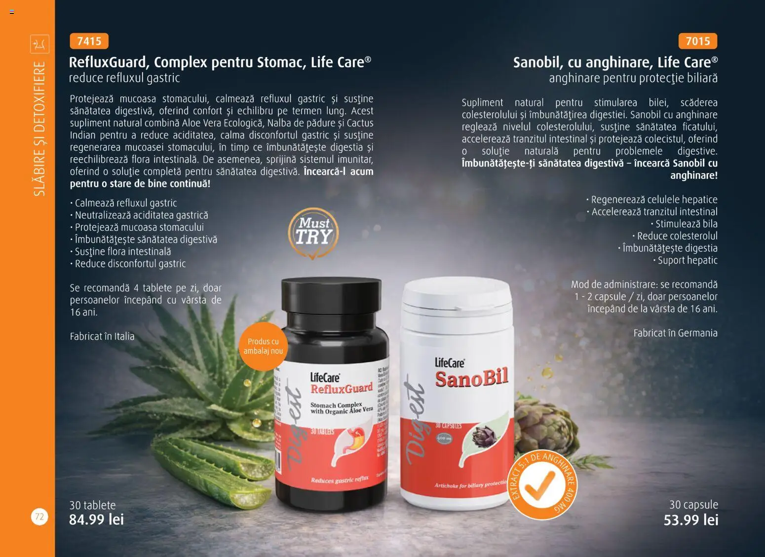 Noul catalog Life Care – valabil de la 01.04.2026 | Pagină: 74 | Produse: Aloe vera