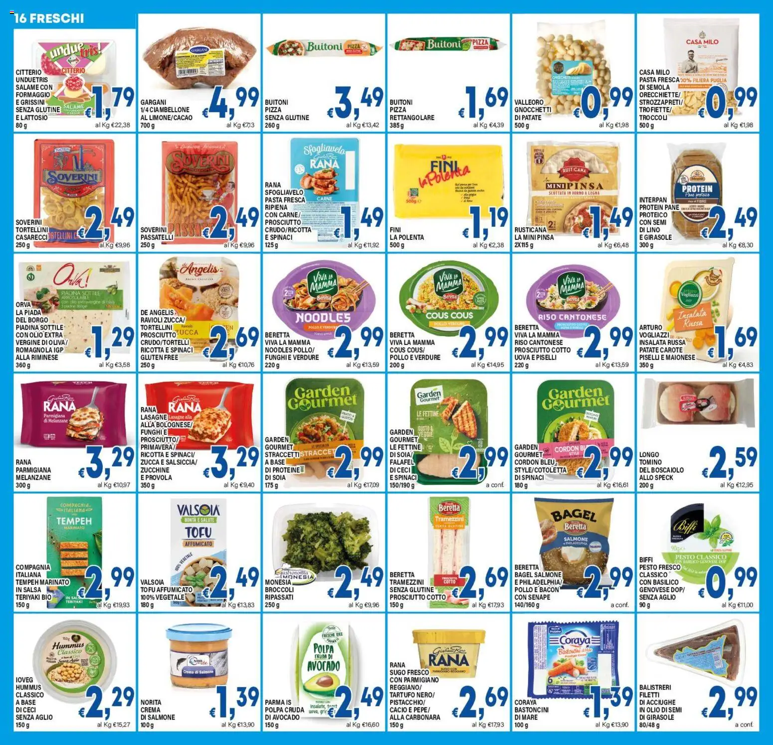 Volantino DEM del 17.03.2026 | Pagina: 16 | Prodotti: Salsa, Pasta, Parmigiano, Tomino