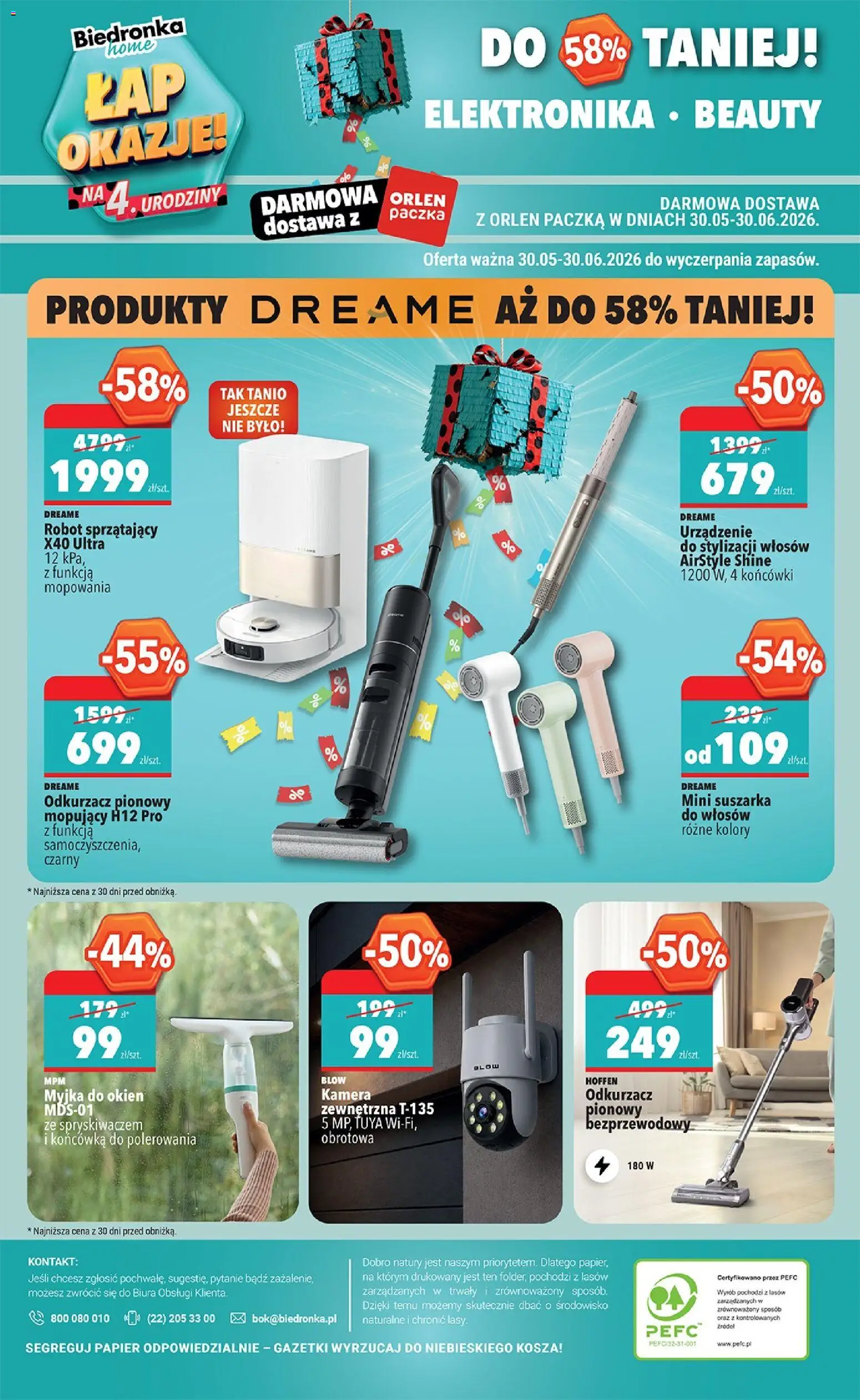 Biedronka gazetka - Hity i inspiracje od 30.05.2026 | Strona: 48 | Produkty: Suszarka, Odkurzacz, Robot, Suszarka do włosów