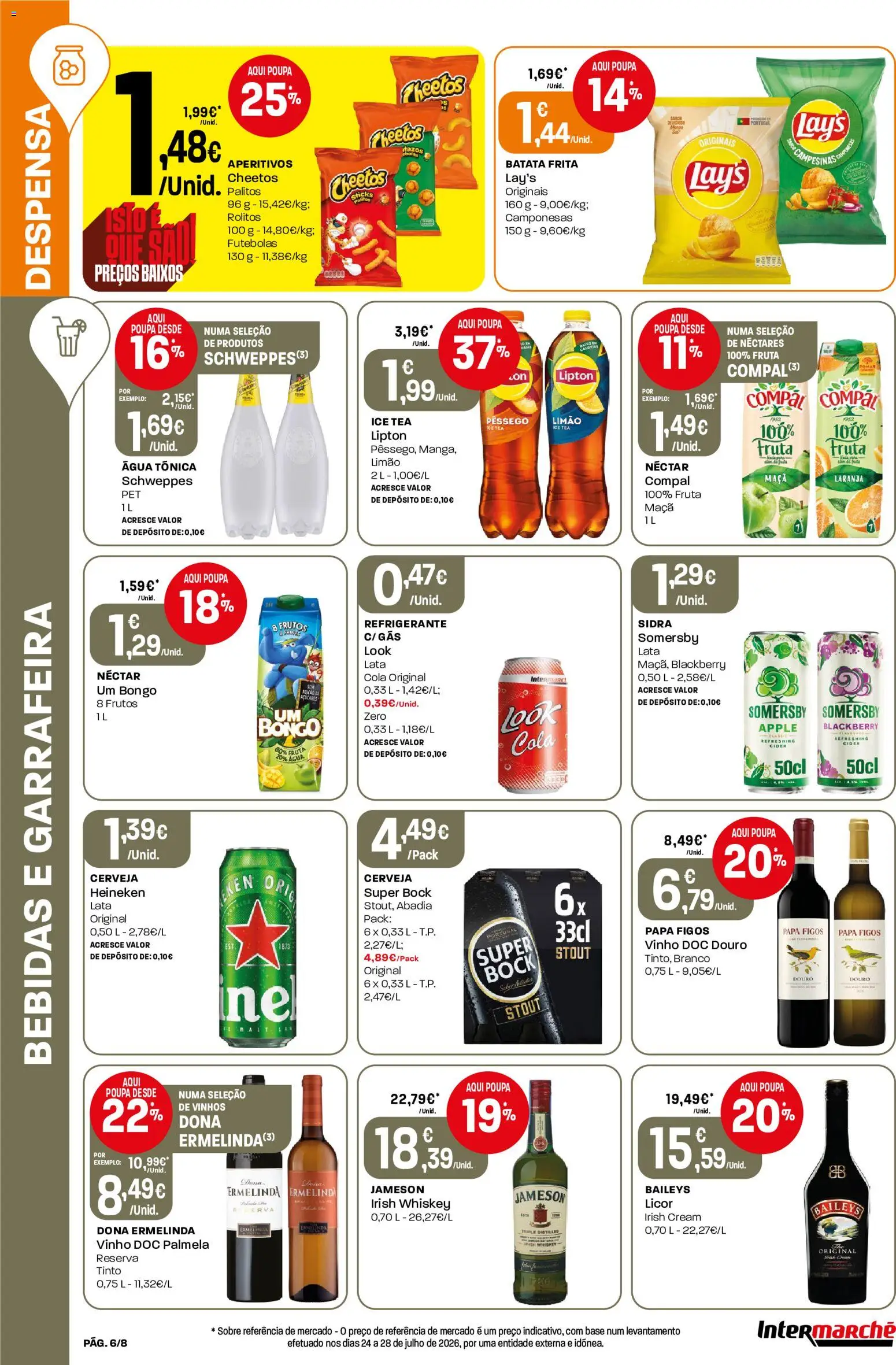 Intermarché Folheto Mini │ válido de 03/09/2026 | Página: 6 | Produtos: Agua, Bebidas, Maça, Vinho