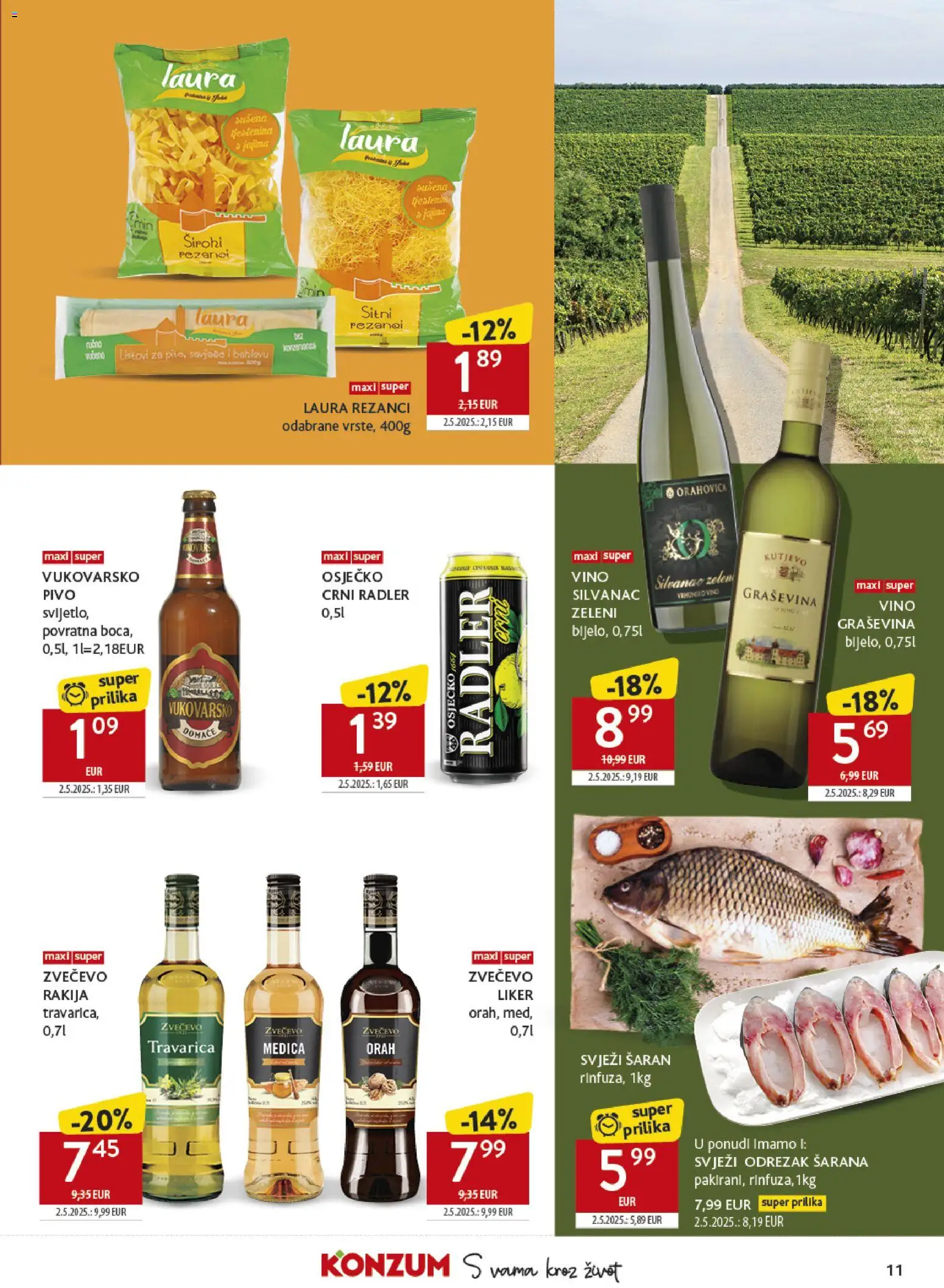 Konzum HR akciós ujság - amely érvényes a következő dátumtól: 2026.10.26. | Oldal: 11 | Termékek: Radler