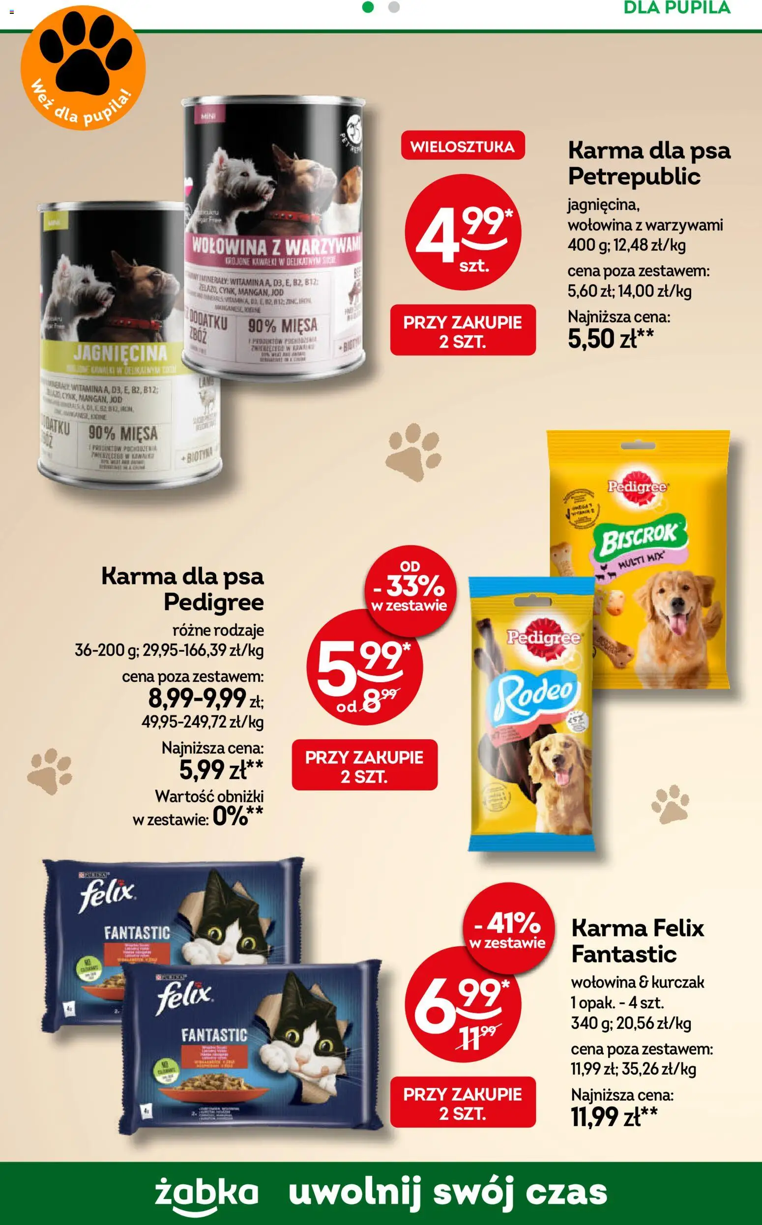 Żabka gazetka od 10.08.2026 | Strona: 88 | Produkty: Kurczak, Jagnięcina, Karma dla psa, Karma