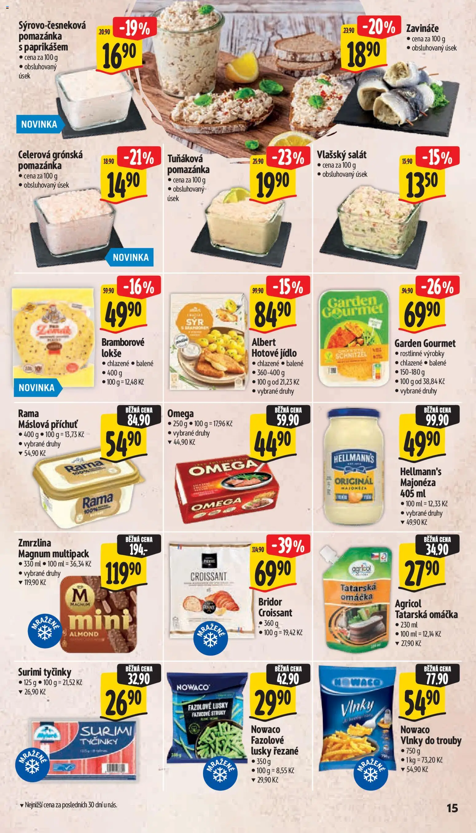 Albert leták - Supermarket  Bohnice od 28.10.2026 | Strana: 23 | Produkty: Gourmet, Fazolové lusky, Croissant, Tatarská omáčka