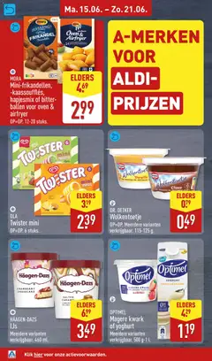 Aldi folder week 25 - Voorbeeld van een folder van Aldi, geldig van 15.06.2026 | Pagina: 18 | Producten: Yoghurt, Waffelini, Pavilon, Aardbei