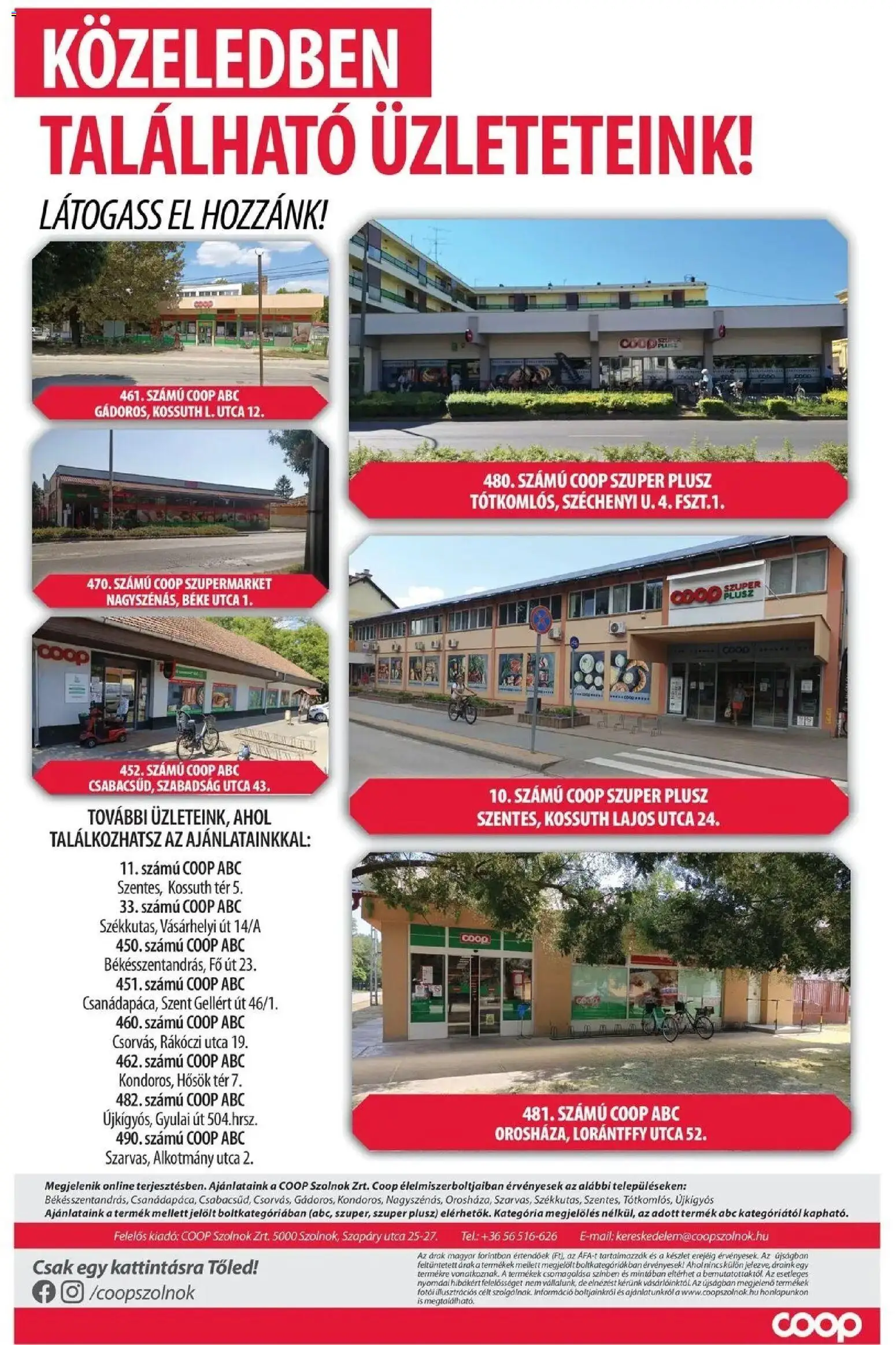 COOP Szolnok akciós újság Békésszentandrás - 2026.10.22. -tól/töl > akció, lapozható szórólap 🛍️ | Oldal: 8