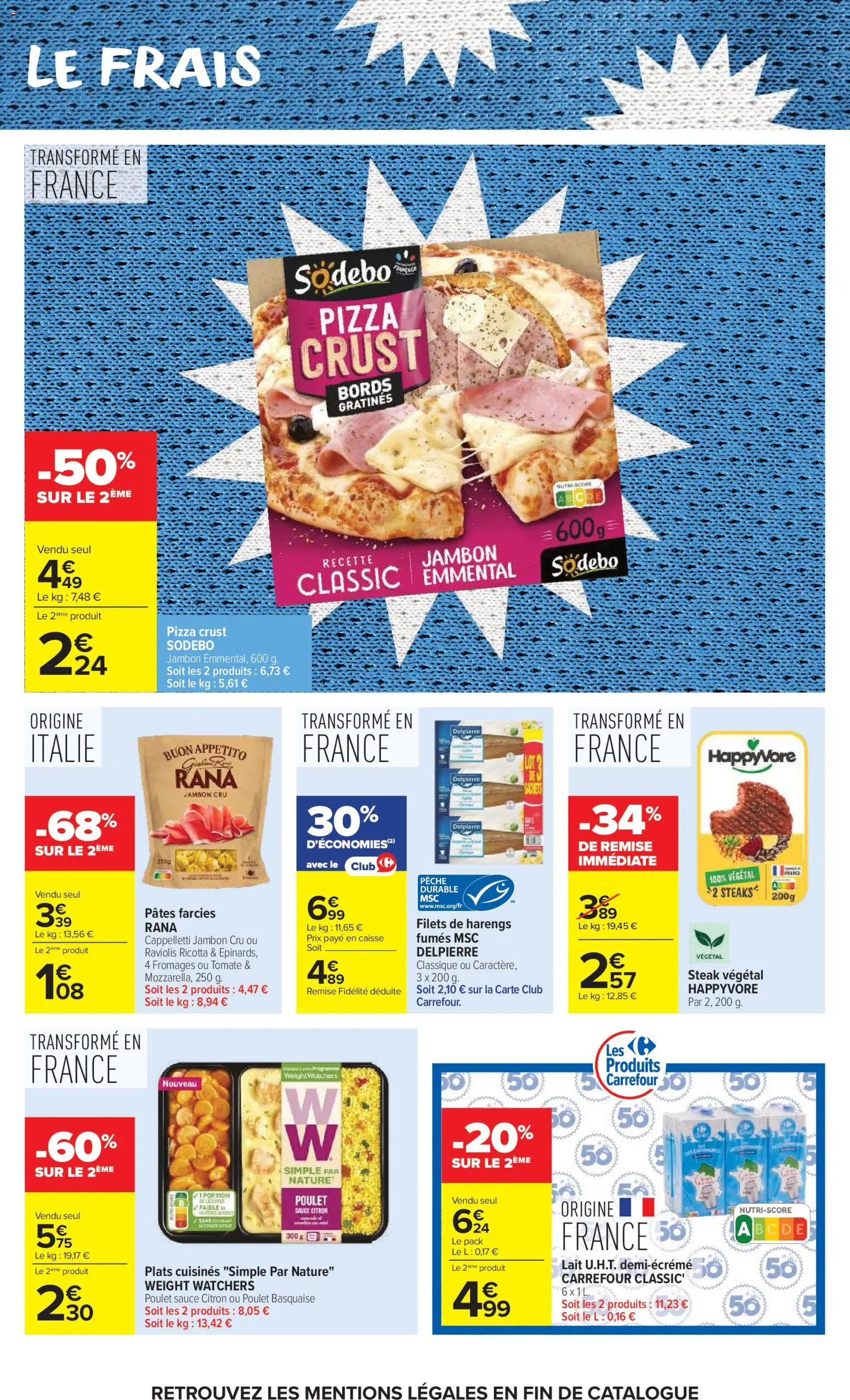 {H1} | Page: 30 | Produits: Pêche, Raviolis, Jambon, Ricotta