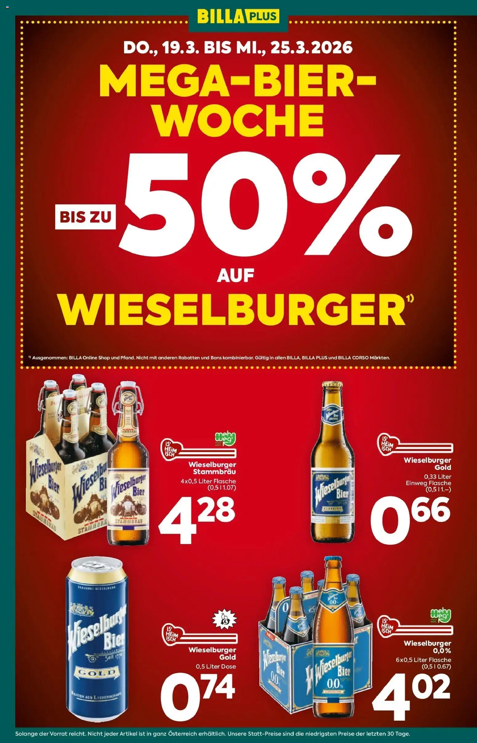 Billa Plus Flugblatt - Wien gültig ab 19.03.2026 | Seite: 2 | Produkte: Bier