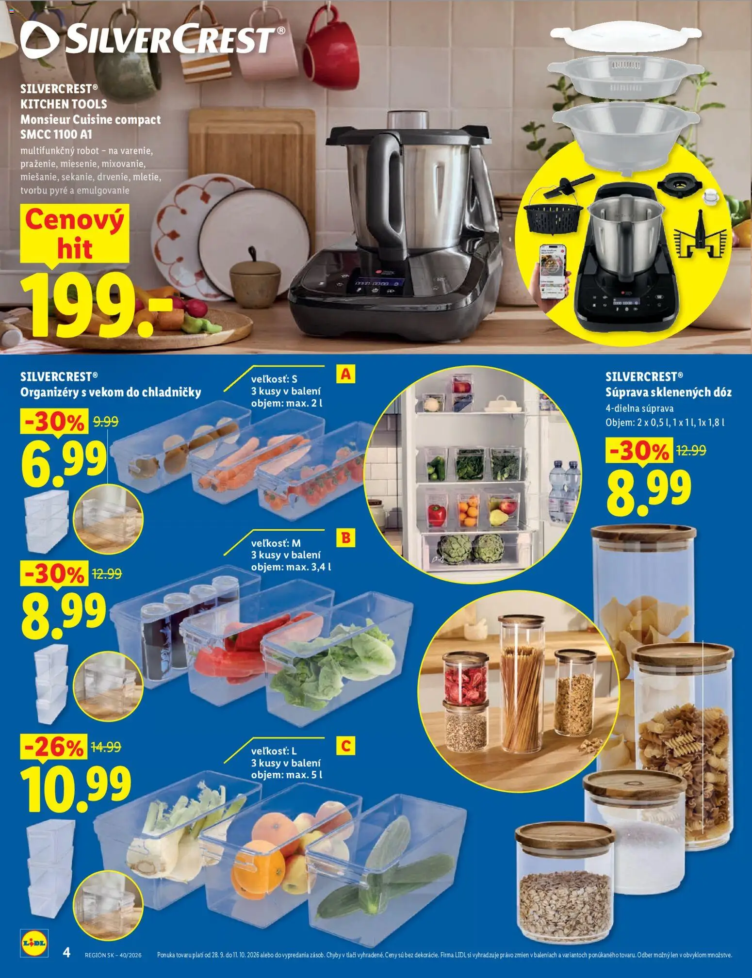 Nové Lidl akcie – leták je platný od 28.09.2026 | Strana: 4 | Produkty: Robot