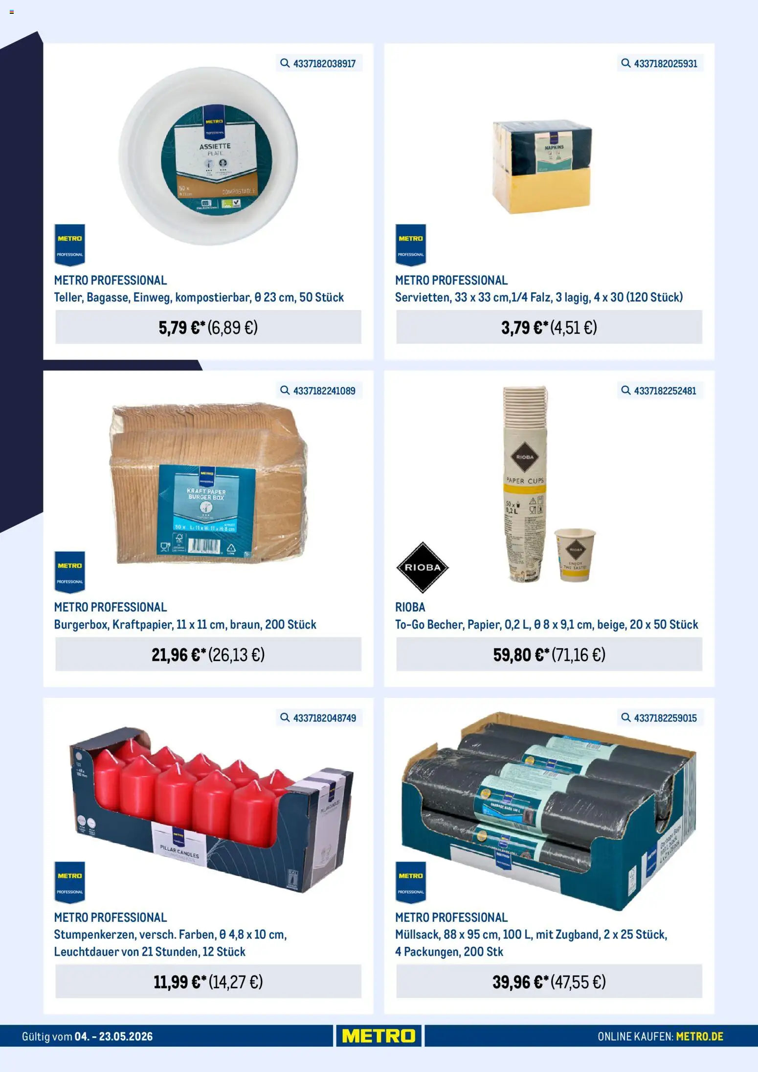 Metro Online: Alles für die WM Vorbereitung – gültig ab 04.05.2026 | Seite: 3 | Produkte: Box, Burger
