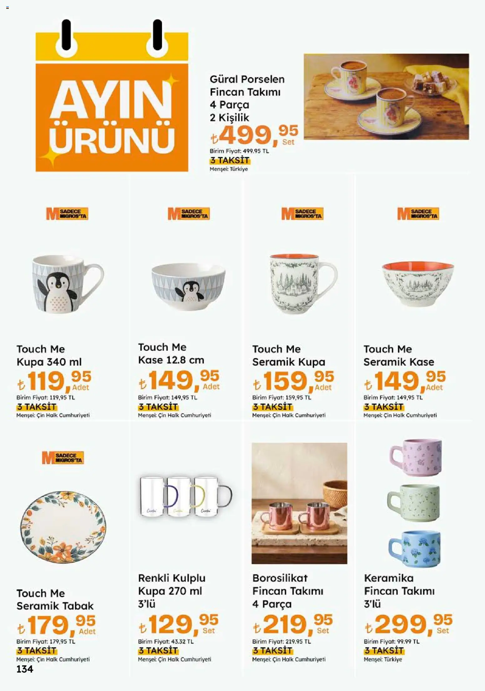 Migros Katalog - Migroskop - 22 Ekim 2026 tarihinden itibaren geçerlidir | Sayfa: 134