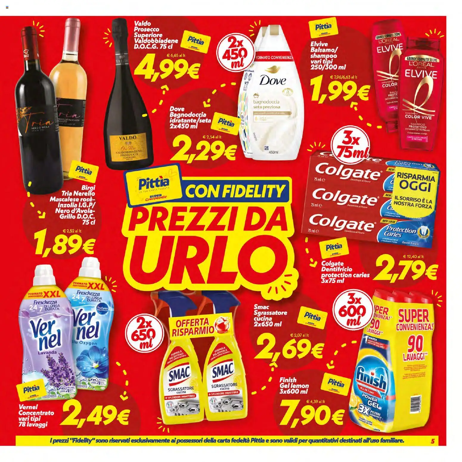 Volantino SuperConveniente del 09/07/2026 | Pagina: 5 | Prodotti: Sgrassatore, Prosecco, Limone, Lavanda