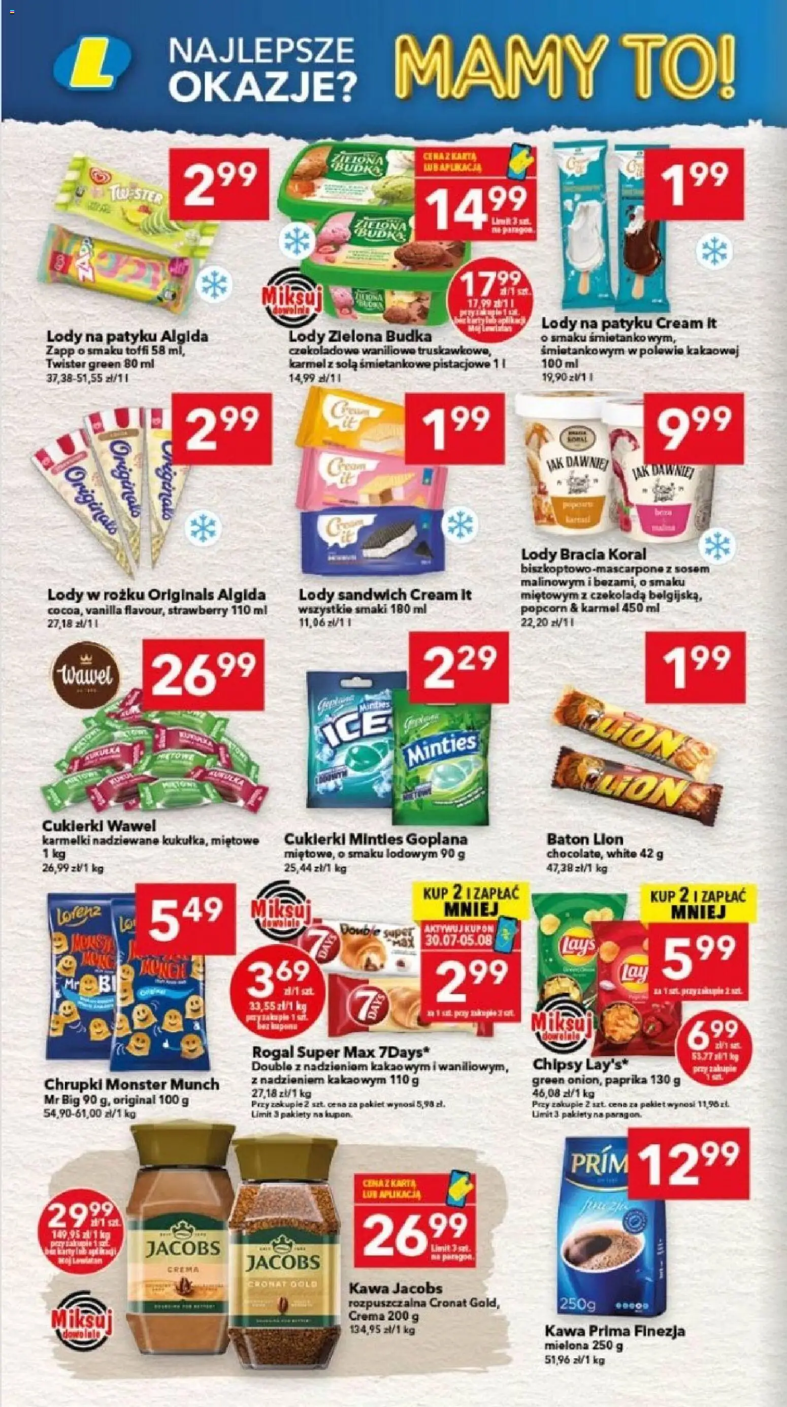 Lewiatan gazetka - Warszawa od 30.07.2026 | Strona: 6 | Produkty: Chipsy, Kakao, Kawa, Czekolada