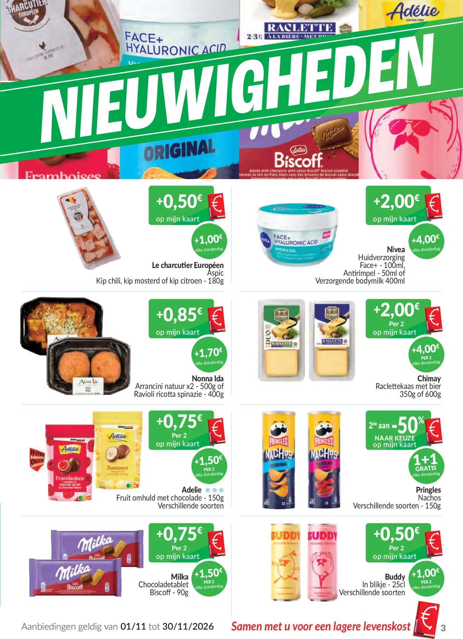 {H1} | Pagina: 3 | Producten: Bier, Pringles, Kaart, Chocolade