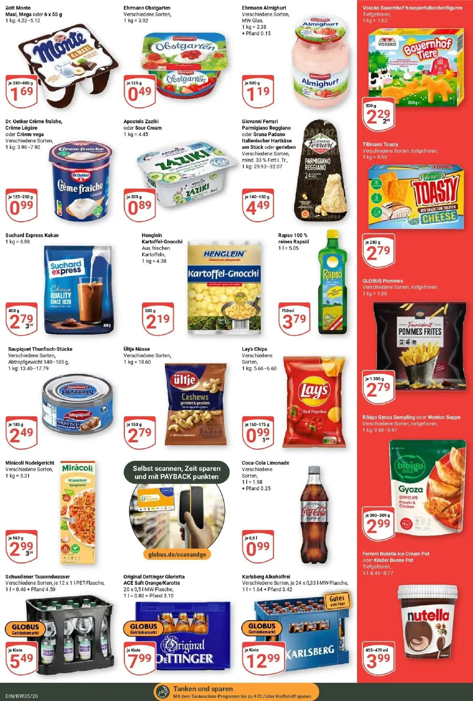 Globus Prospekt Homburg-Einöd (ab 24.08.2026) » Angebote online | Seite: 5 | Produkte: Grana Padano, Cola, Creme, Paprika