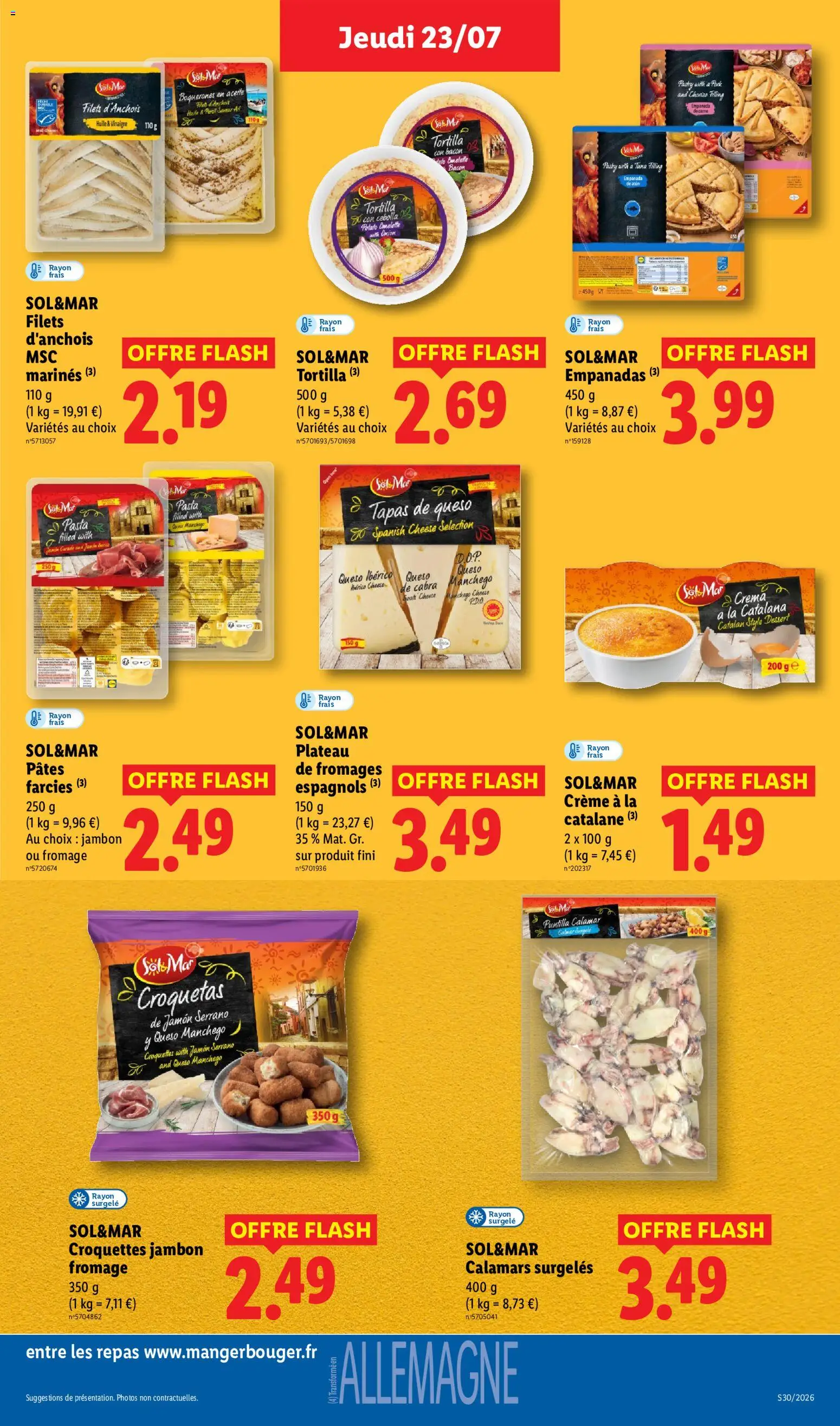 {H1} | Page: 23 | Produits: Croquettes, Plateau de fromages, Fromage, Pâtes