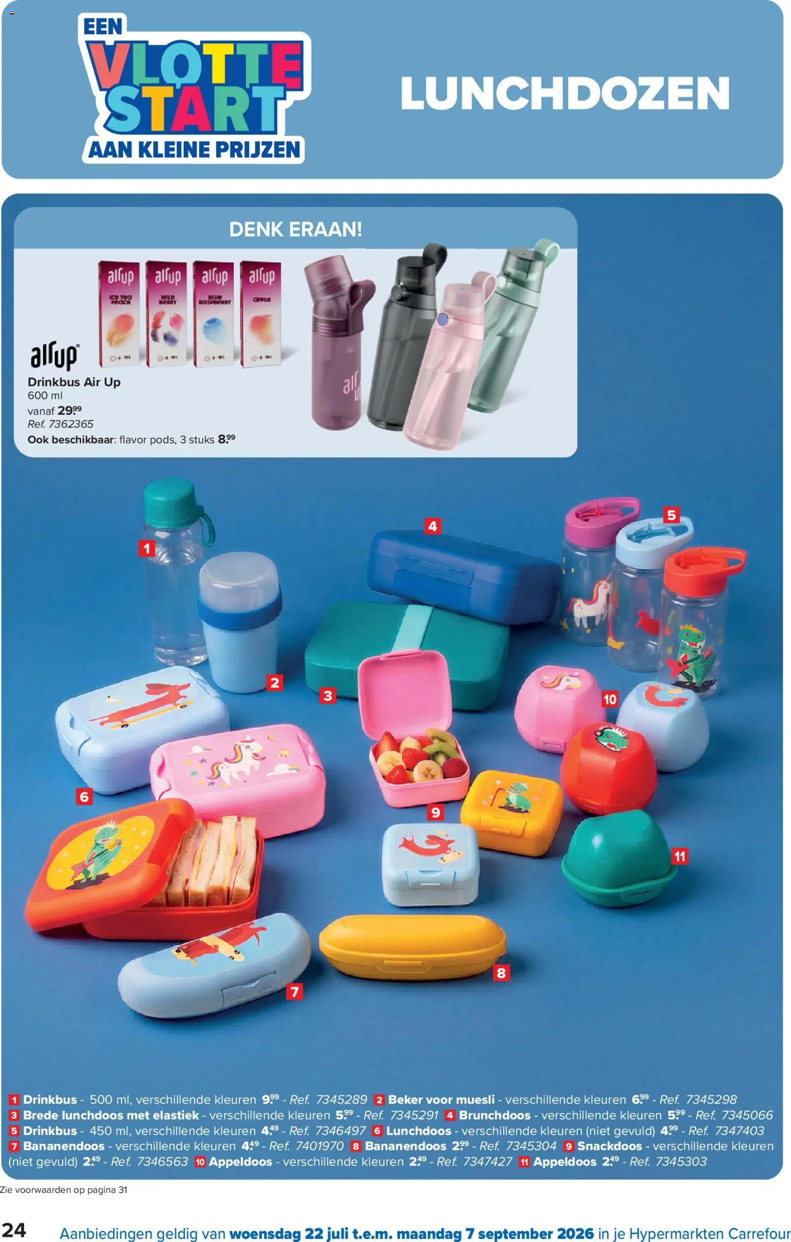 {H1} | Pagina: 24 | Producten: Muesli, Elastiek, Box, Beker