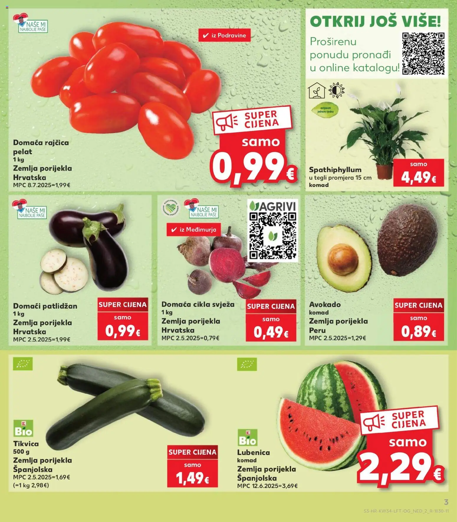Kaufland katalog | vrijedi od 19.08.2026 | Stranica: 3 | Proizvodi: Zemlja, Avokado, Cikla, Rajčica