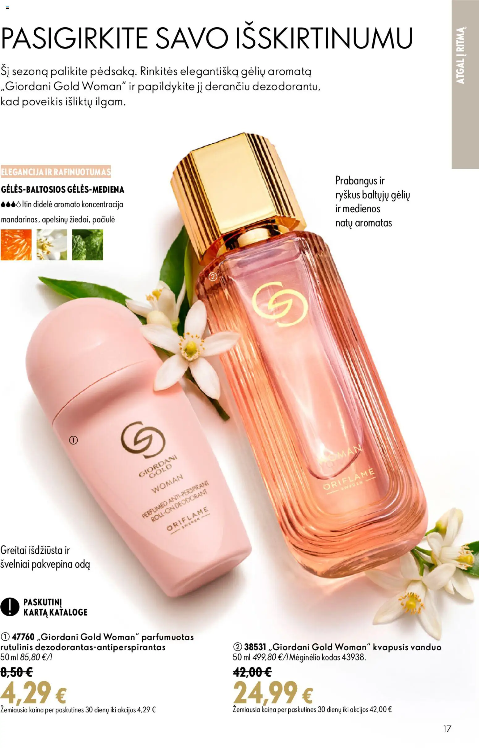 Oriflame akcijos nuo 2026.08.26 | Puslapis: 17 | Prekių: Kvapusis vanduo, Vanduo
