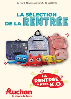 Auchan Cartables, rentrée - Voorbeeld van een folder van Auchan, geldig van 30/06/2026