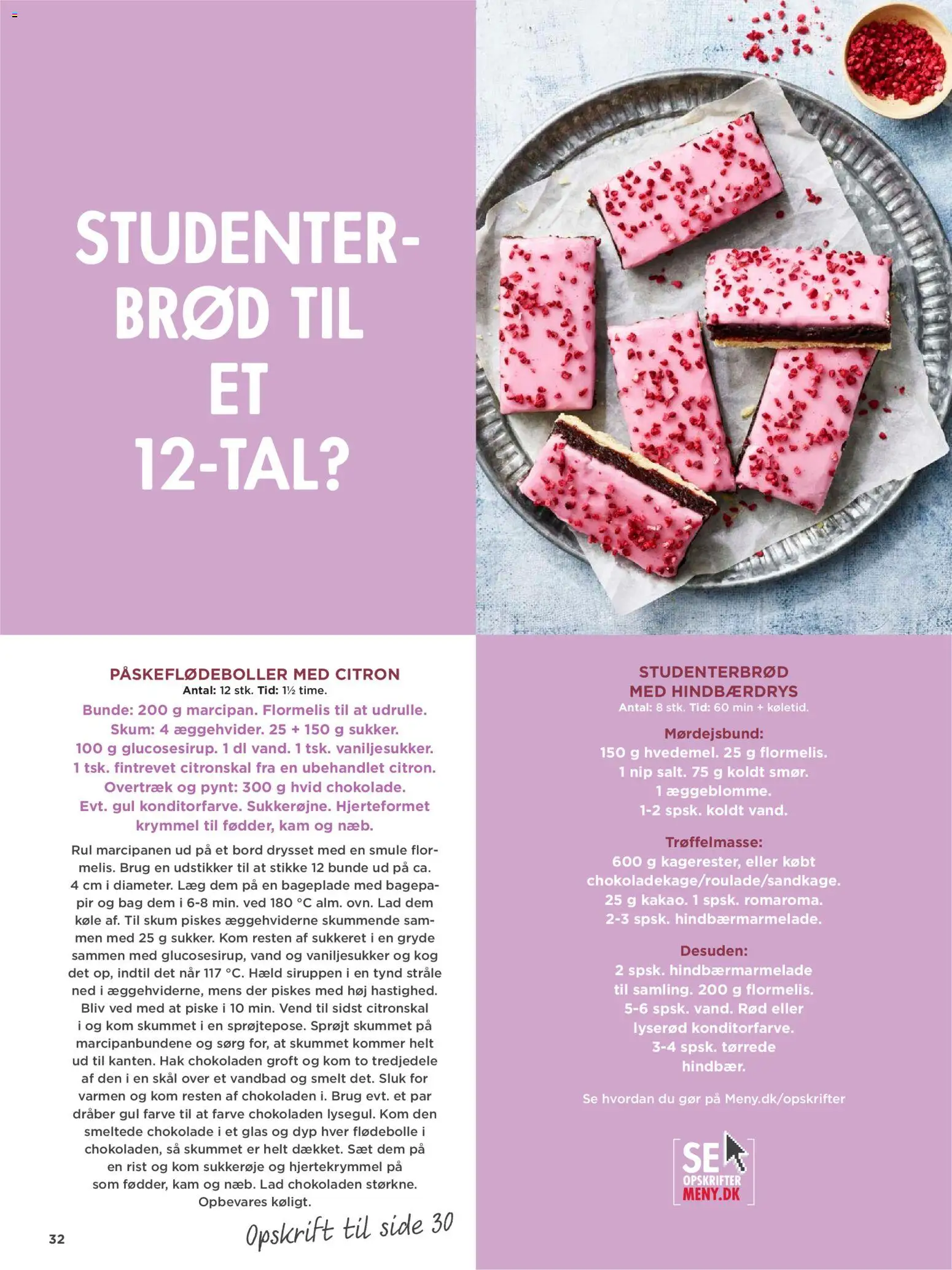 Meny tilbudsavis – gyldig fra 20.03.2026 | Side: 32 | Produkter: Brød, Chokolade, Flormelis, Søm