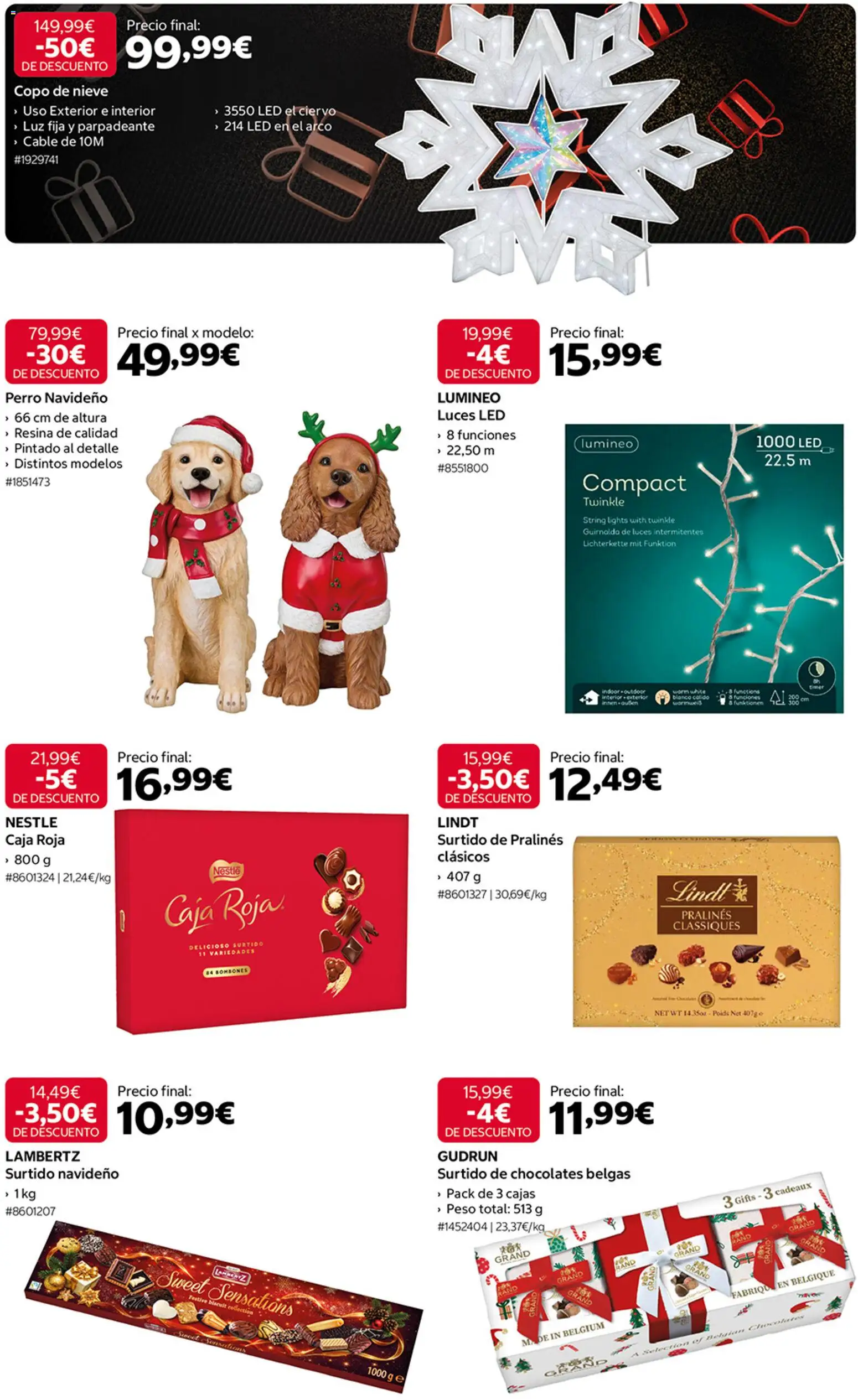 Costco Black Friday │ válido desde el 30/10/2026 | Página: 3 | Productos: Lindt, Cable, Peso, Caja
