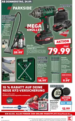 Kaufland Prospekt ab 24.09.2026 gültig | Seite: 50 | Produkte: Batterien, Batterie, Koffer, Ladegerät