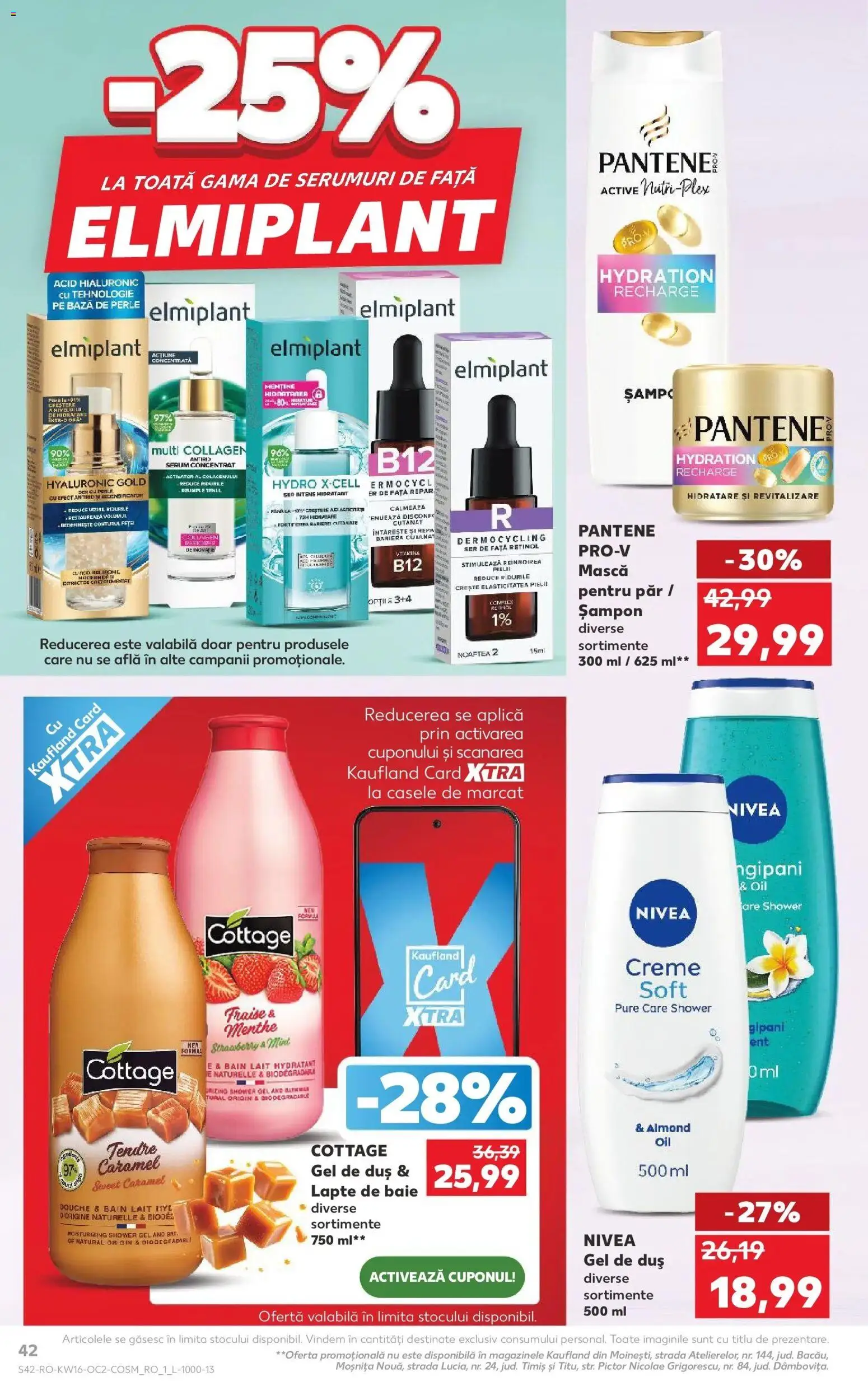 Noul catalog Kaufland – valabil de la 15.04.2026 | Pagină: 42 | Produse: Duș, Șampon, Lapte, Gel de duș