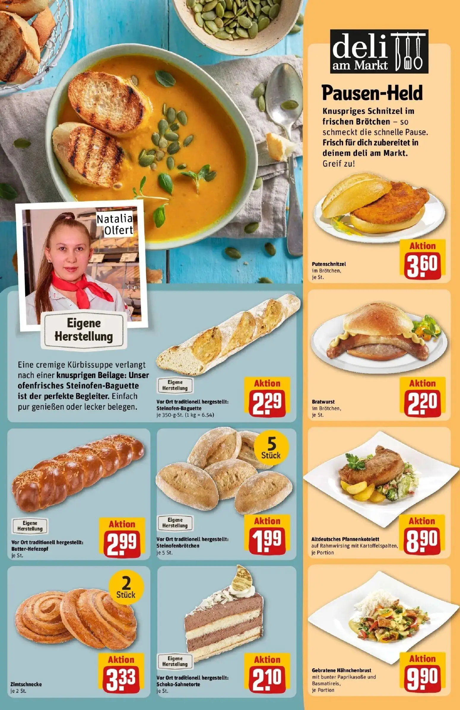 REWE Prospekt ab 26.10.2026 zum Blättern » Angebote | Seite: 13 | Produkte: Bratwurst, Schnitzel, Putenschnitzel, Hahnchenbrust