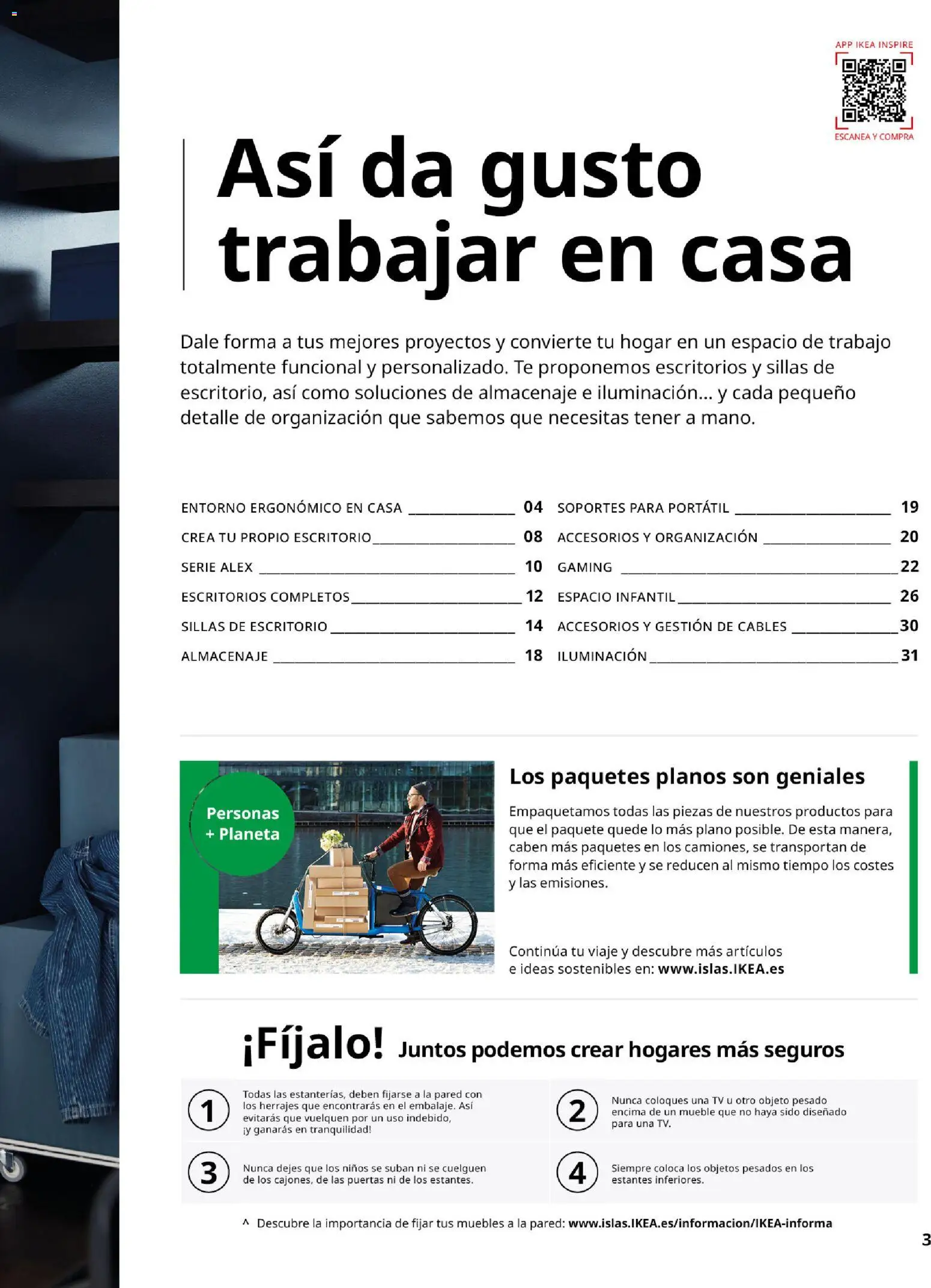 Catálogo IKEA Oficina en casa │ válido desde el 01.02.2026 | Página: 3 | Productos: Té, Muebles, Galette de chaise, Almacenaje