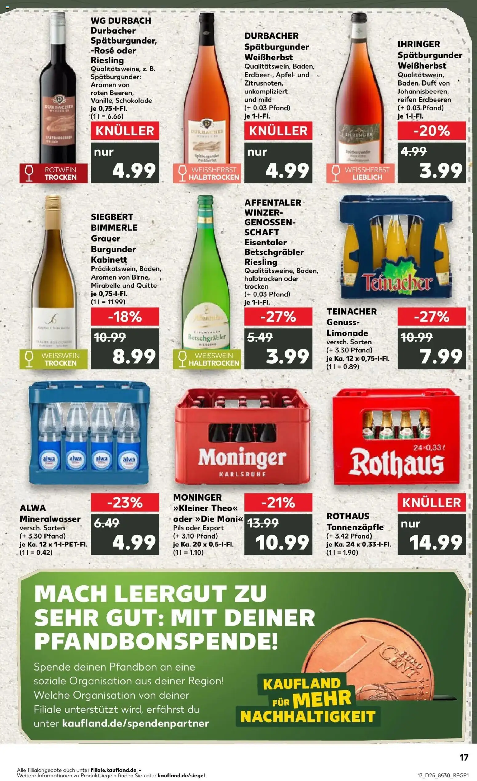 Kaufland Prospekt Karlsruhe – gültig ab 15.06.2026 | Seite: 2 | Produkte: Weißwein, Pils, Limonade, Erdbeeren