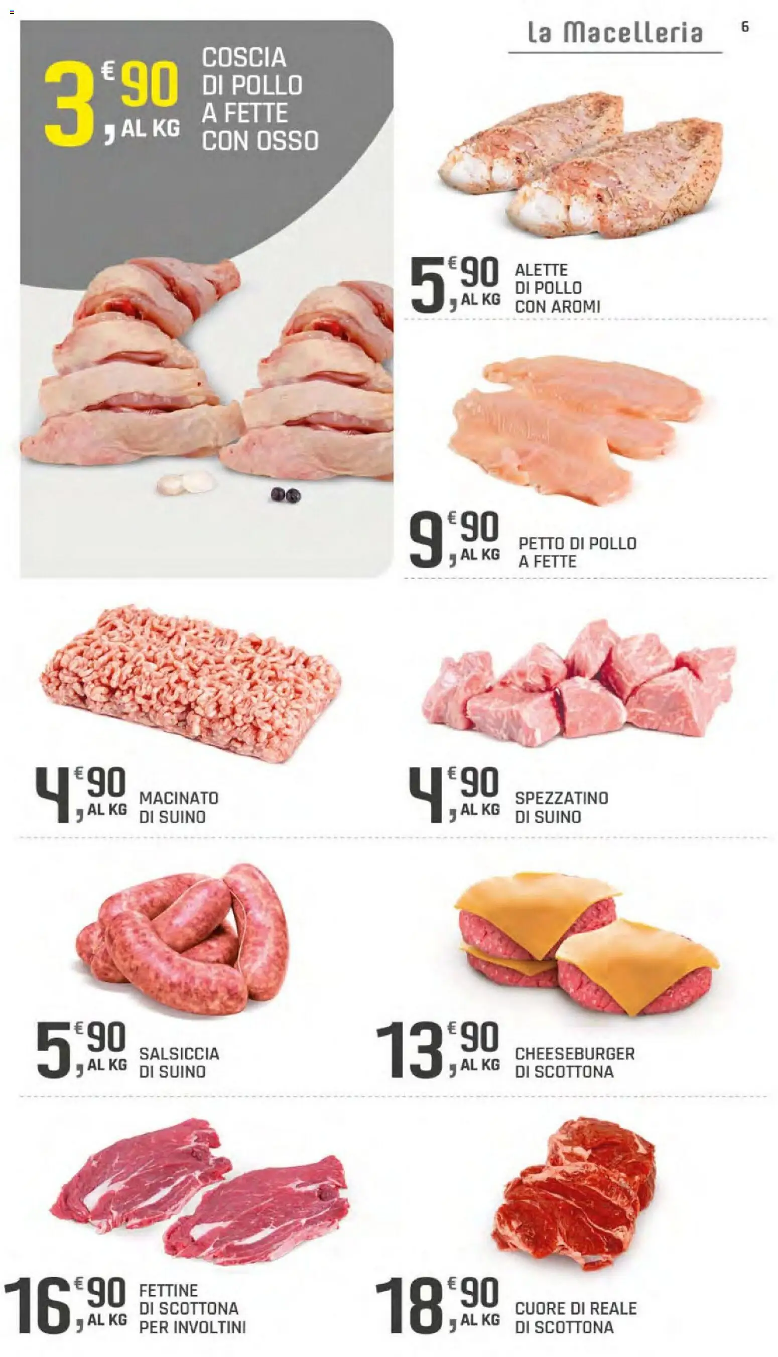 Volantino DOK del 11/09/2026 | Pagina: 6 | Prodotti: Petto di Pollo, Pollo, Salsiccia, Macinato
