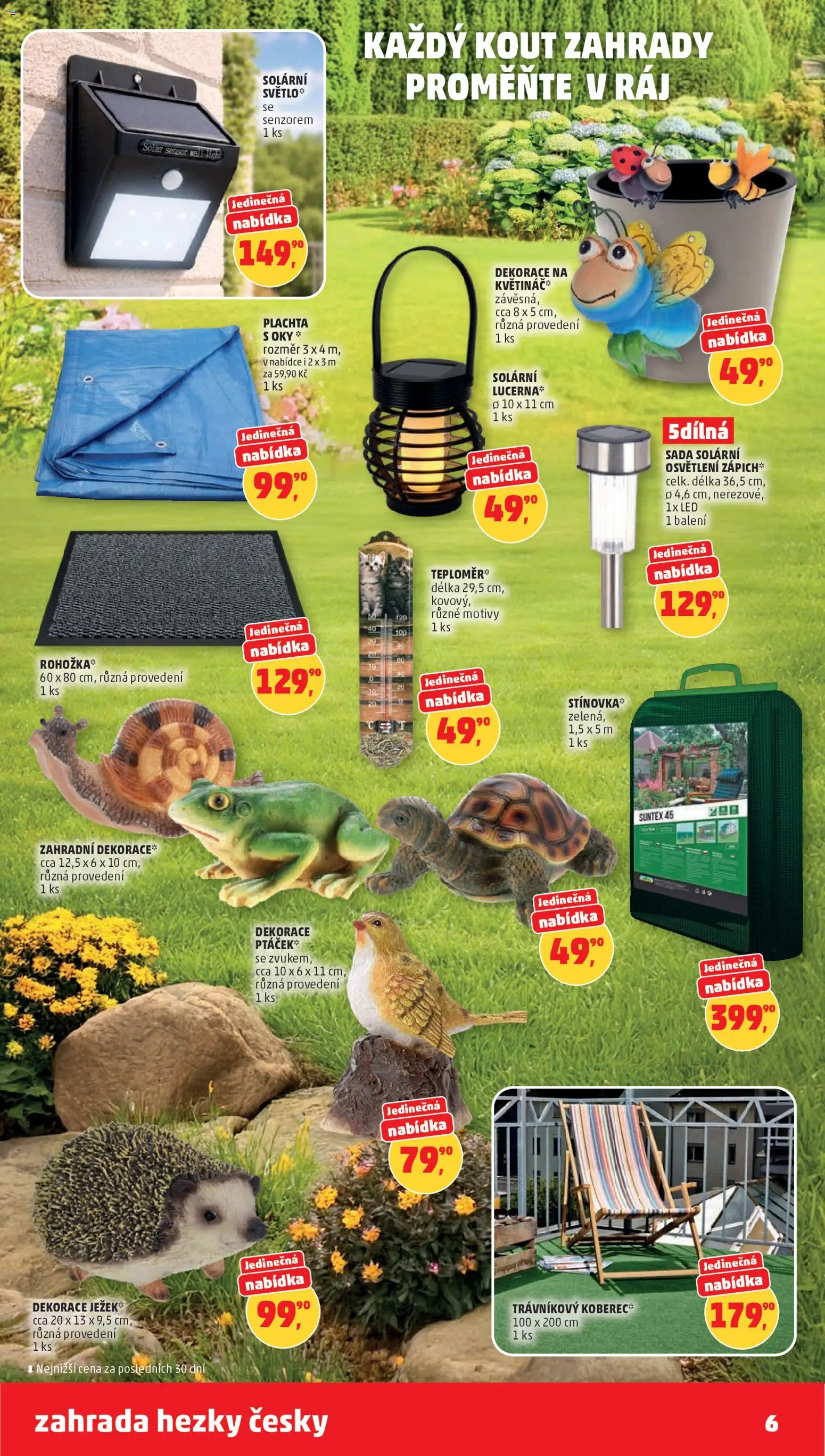 Penny Market katalog od 15.04.2026 | Strana: 6 | Produkty: Zahrada, Zápich, Koberec, Plachta