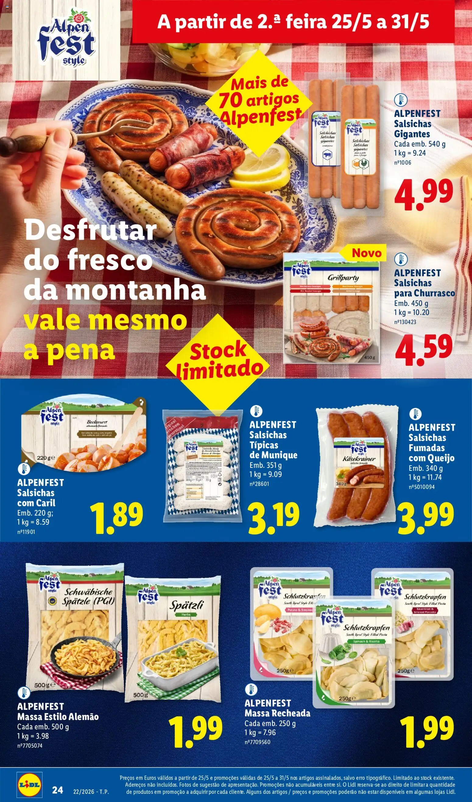 Lidl folheto │ válido de 25.05.2026 | Página: 24 | Produtos: Queijo, Massa