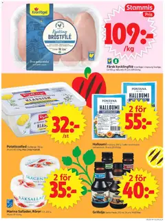 ICA Supermarket erbjudanden - Förhandsvisning av reklamblad från butik ICA Supermarket aktuell från 15.06.2026 | Sida: 5 | Produkter: Kycklingfile, Galler, Halloumi, Ost