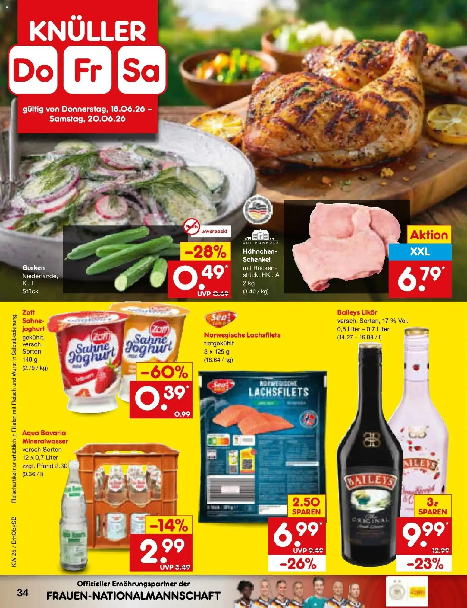 Netto Marken-Discount Prospekt Mauern – gültig ab 14.06.2026 | Seite: 46 | Produkte: Joghurt, Wurst, Sahne, Fleisch