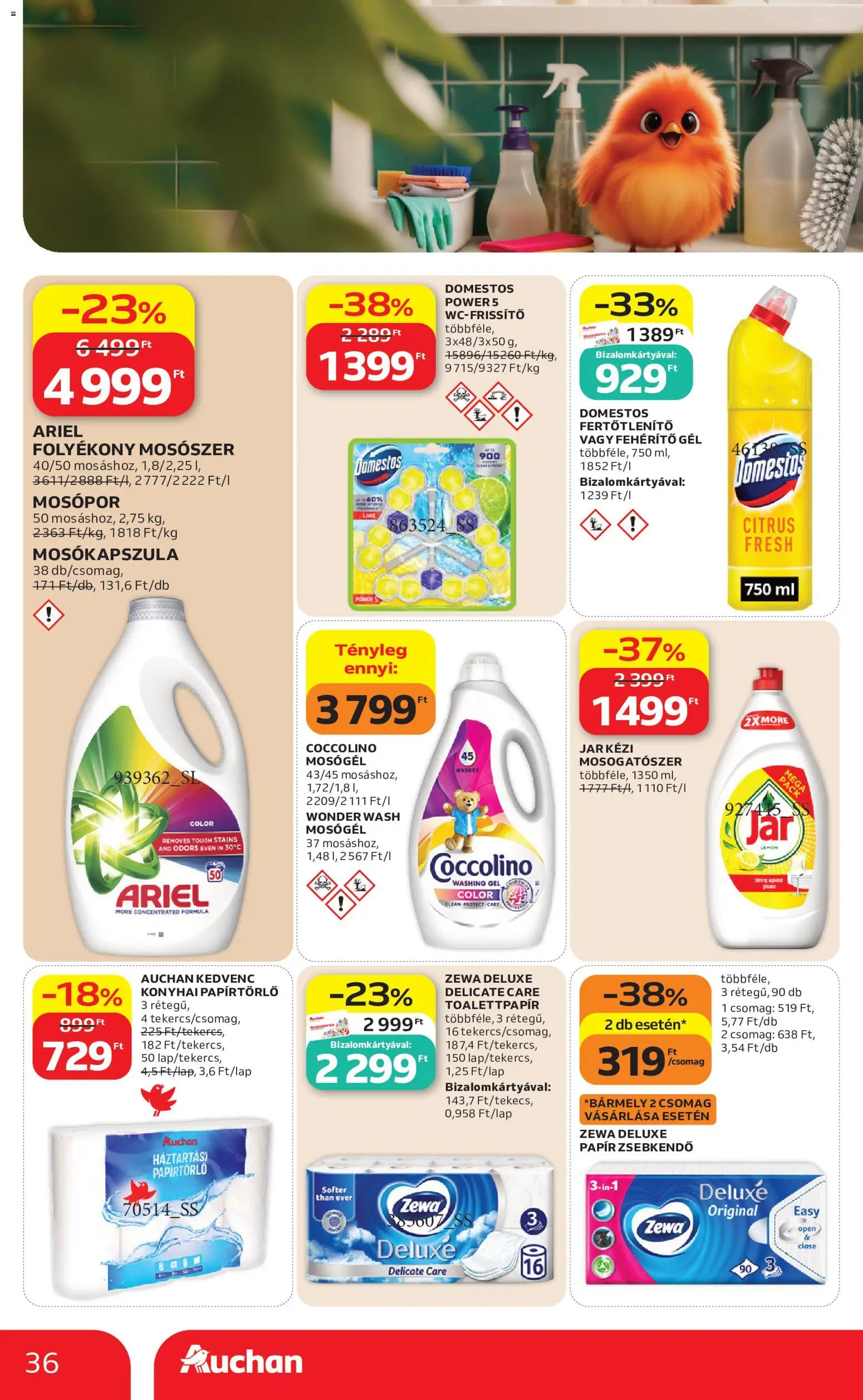Auchan akciós ujság - amely érvényes a következő dátumtól: 2026.09.17. | Oldal: 36