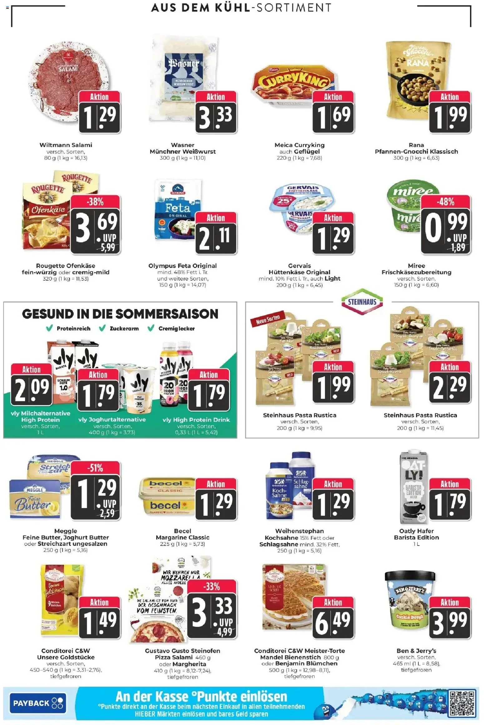 Edeka Prospekt Schliengen (ab 28.09.2026) » Angebote Online | Seite: 11 | Produkte: Kochsahne, Schlagsahne, Becel, Salami