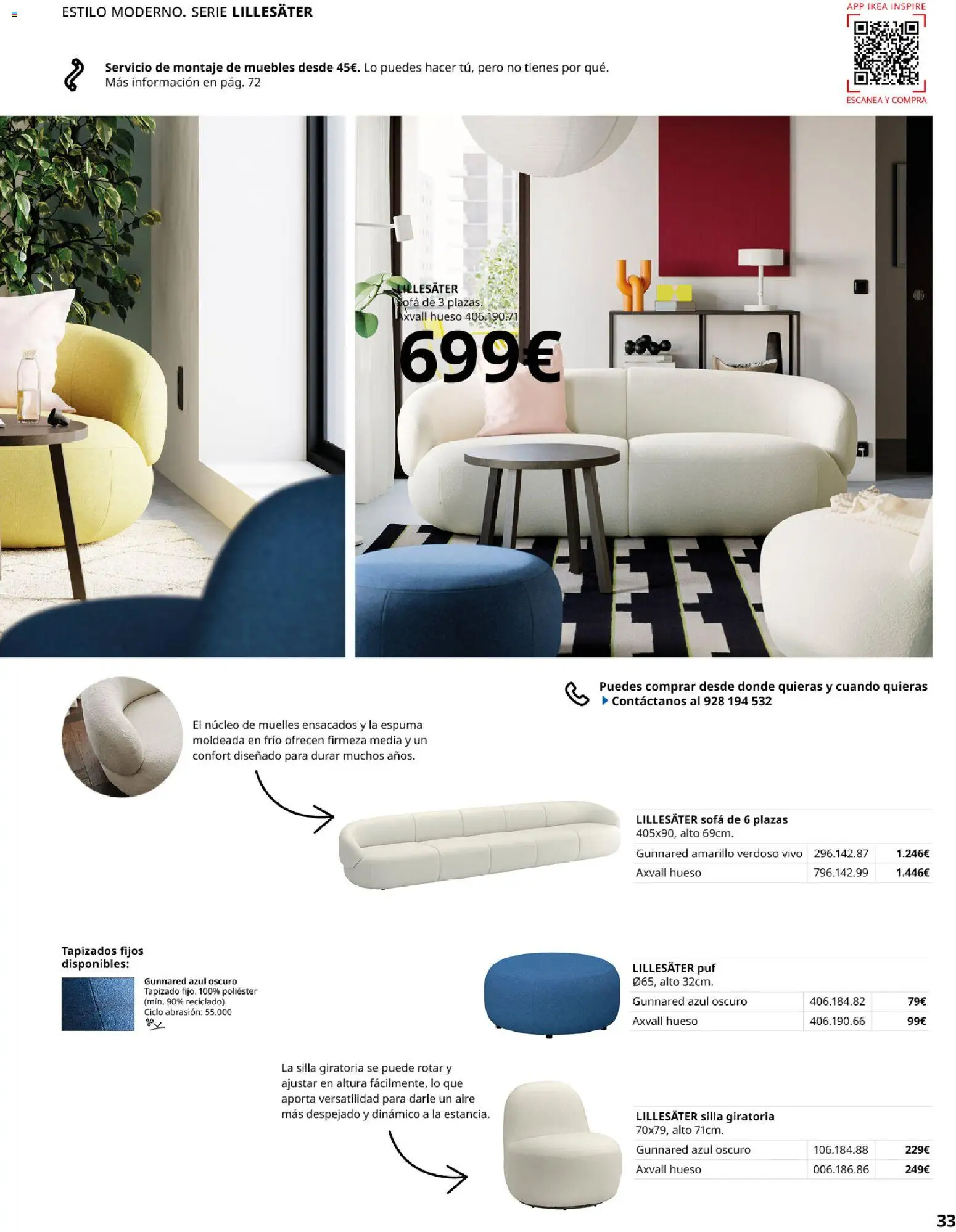IKEA - Sofás │ válido desde el 28/09/2026 | Página: 33 | Productos: Espuma, Muebles, Sofá, Silla