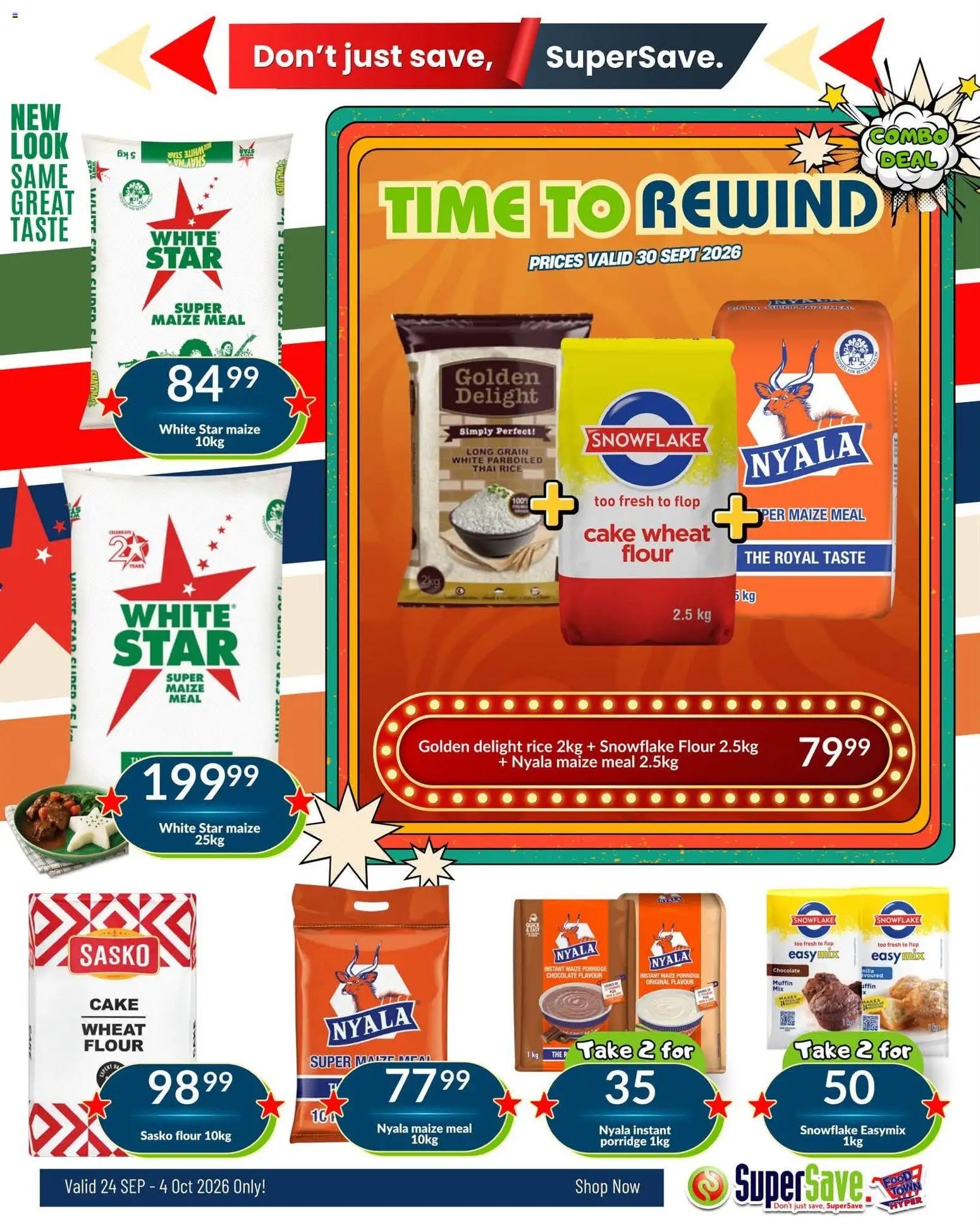 New Super Save catalogue – valid from 24/09/2026 | Page: 14 | Products: Cake, Flour, Porridge, Rice