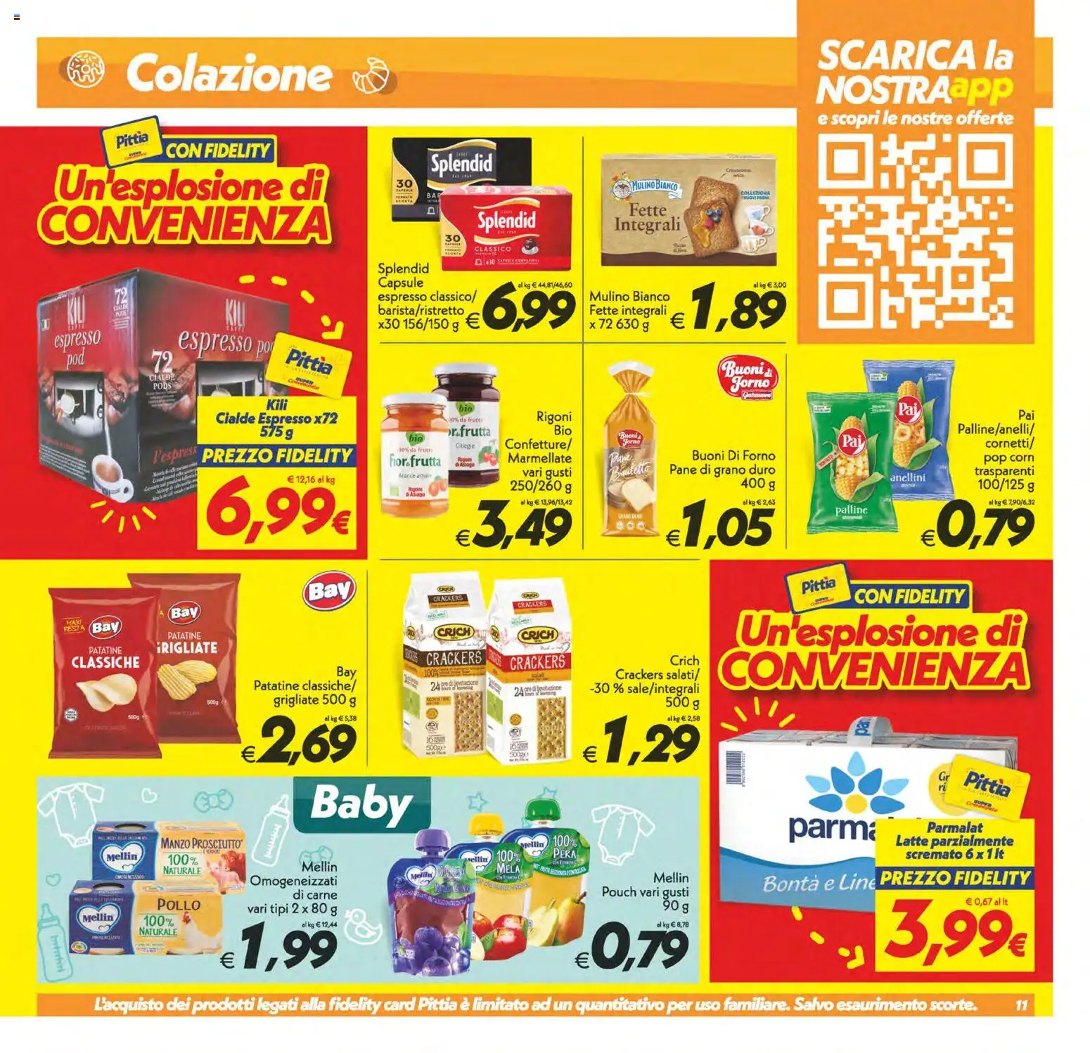 Volantino SuperConveniente del 19/06/2026 | Pagina: 11 | Prodotti: Pane, Arance, Frutta, Pera