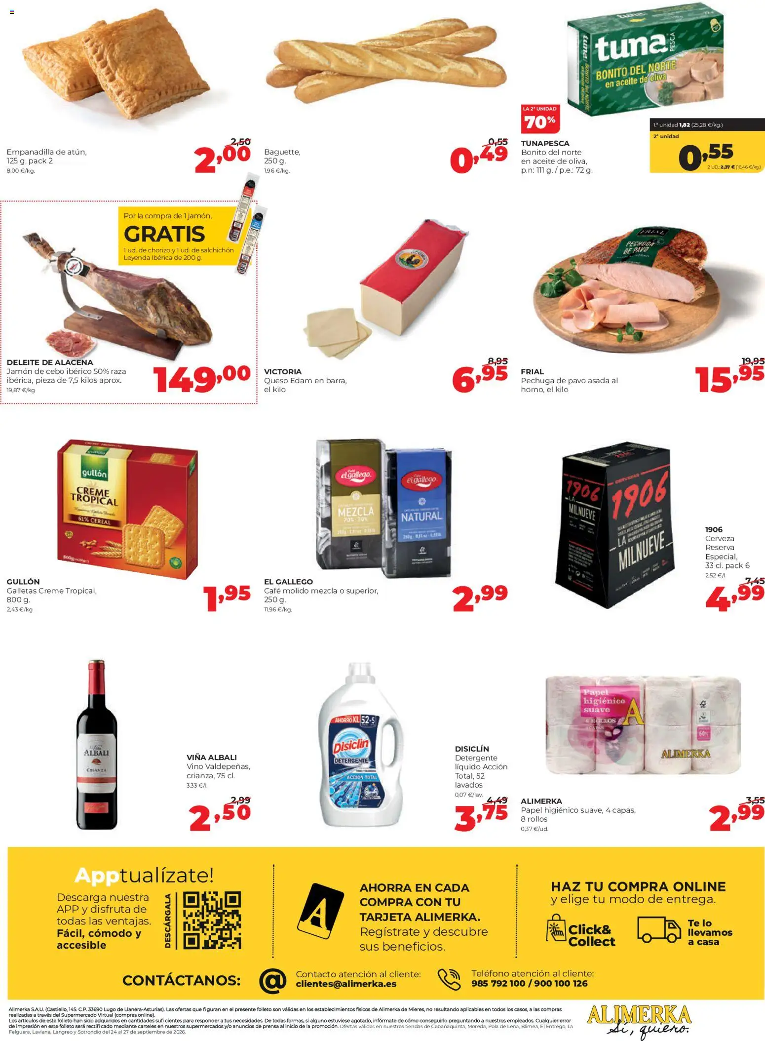 Alimerka Ofertas especiales │ válido desde el 24/09/2026 | Página: 2 | Productos: Queso, Té, Galletas, Pavo