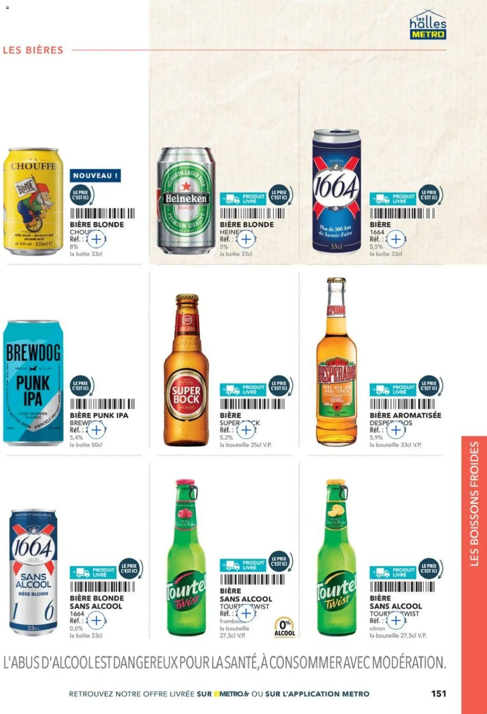 {H1} | Page: 151 | Produits: Alcool, Bière blonde, Heineken, Livre