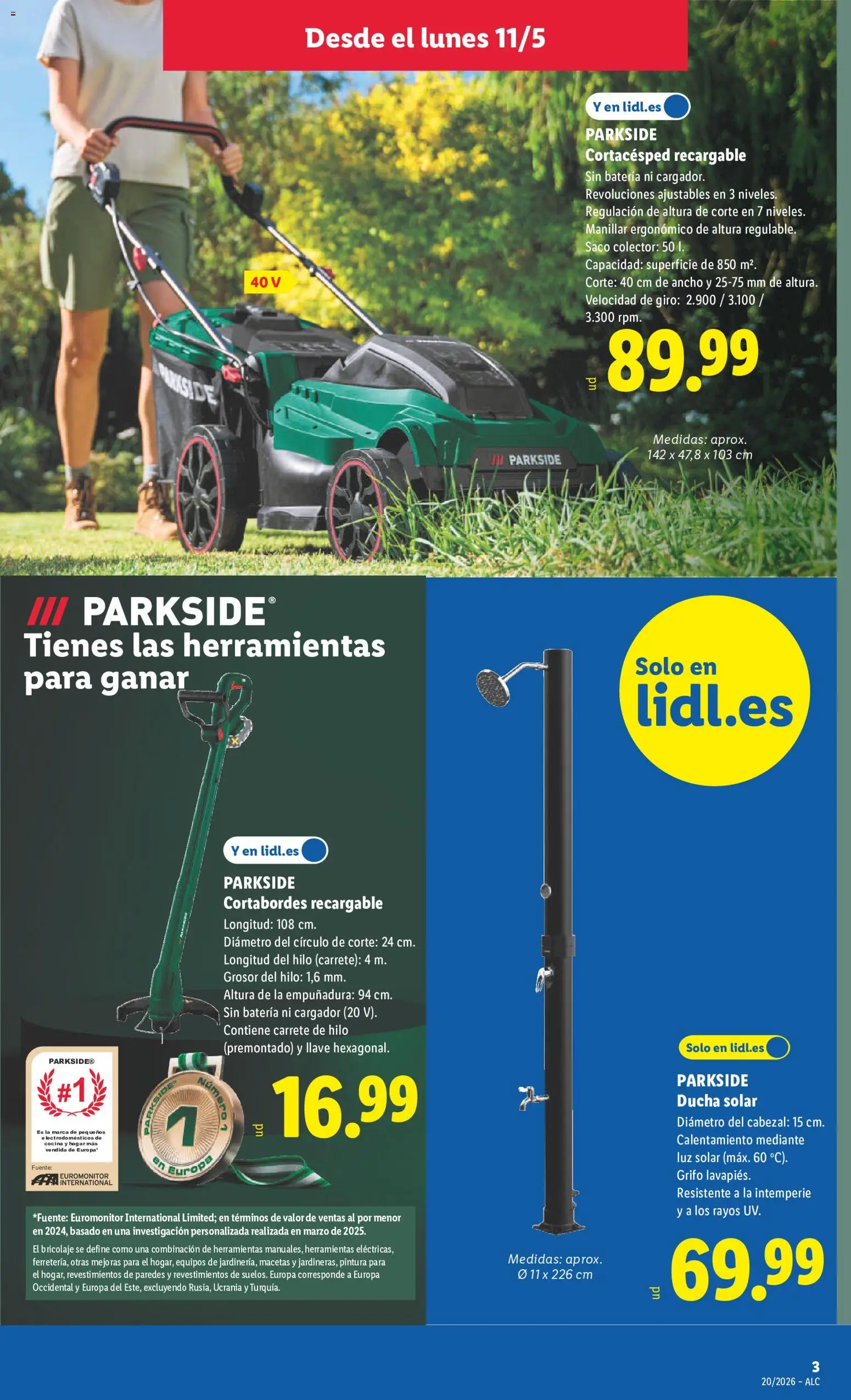 Lidl folleto de bazar │ válido desde el 11.05.2026 | Página: 7 | Productos: Cocina, Απολυμαντικό, Batería, Ducha