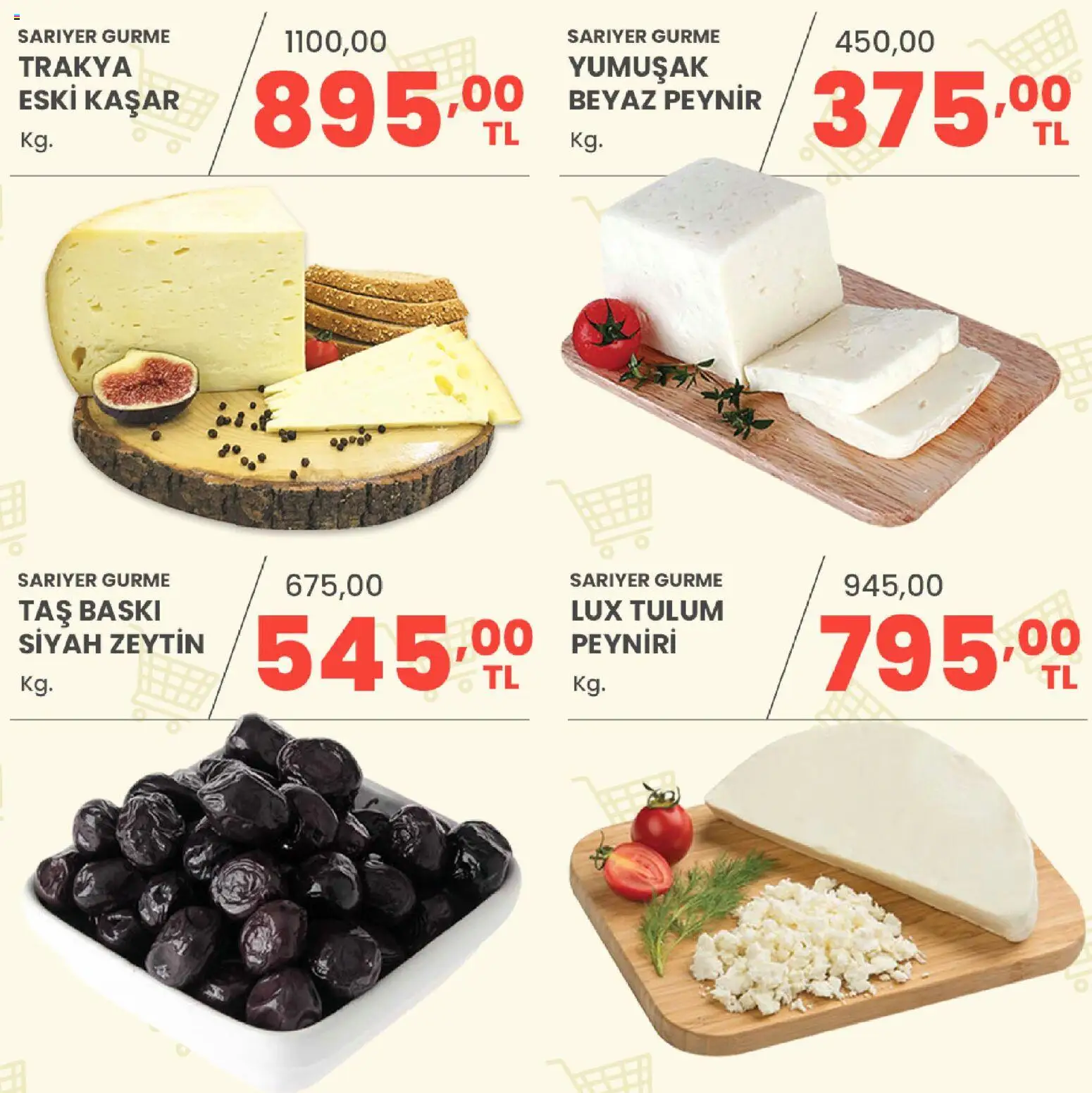Sarıyer Katalog - 23 Ekim 2026 tarihinden itibaren geçerlidir | Sayfa: 2 | Ürünler: Baskı, Peynir, Tulum, Zeytin