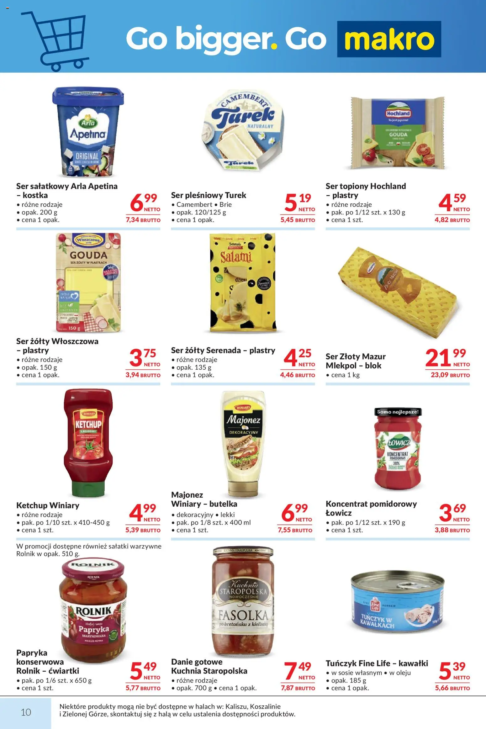 Makro gazetka od 15.09.2026 | Strona: 10 | Produkty: Ser sałatkowy, Papryka, Tuńczyk, Ser