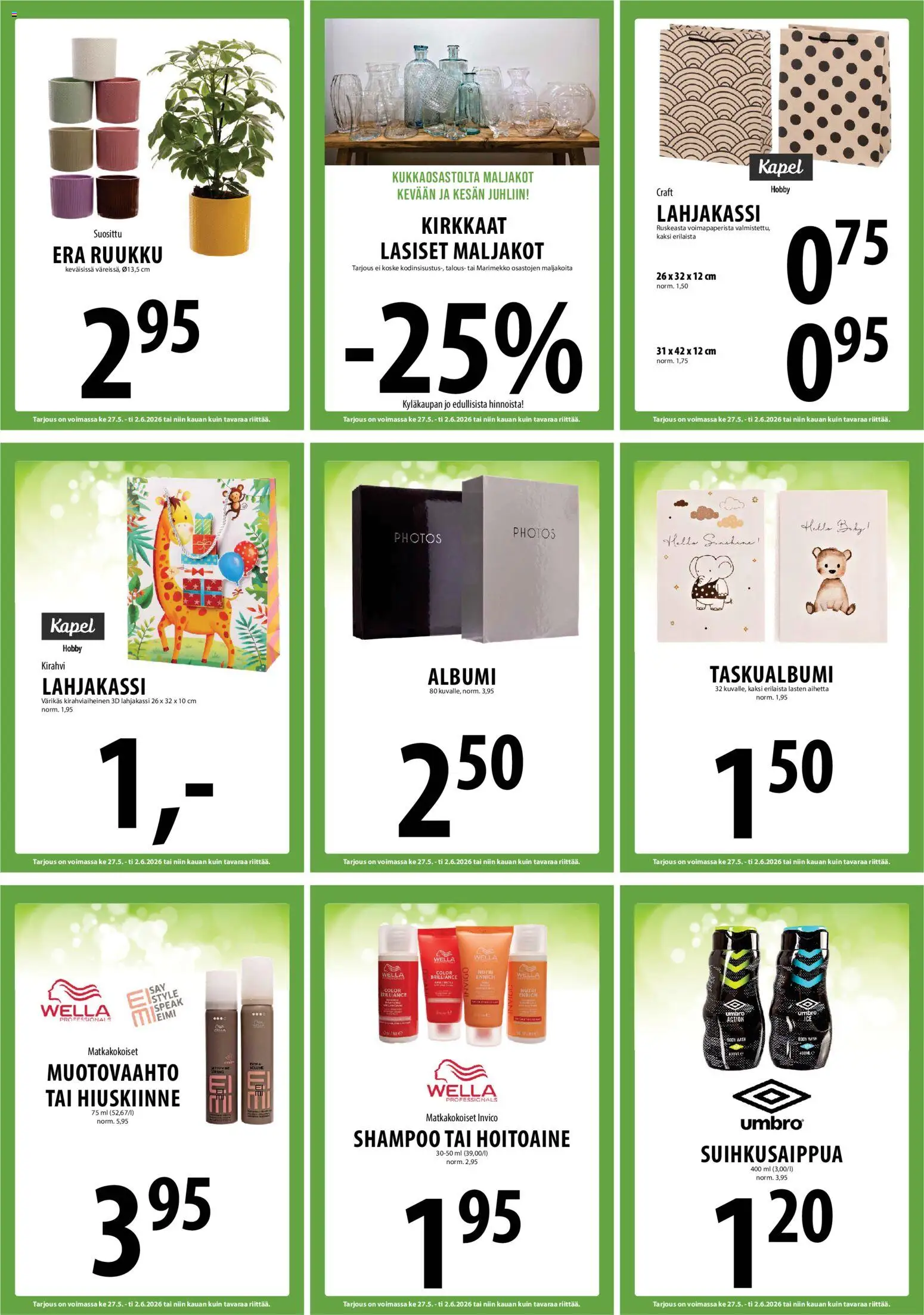 Tuuri tarjoukset – voimassa 27.05.2026 alkaen | Sivu: 18 | Tuotteet: Shampoo, Hoitoaine