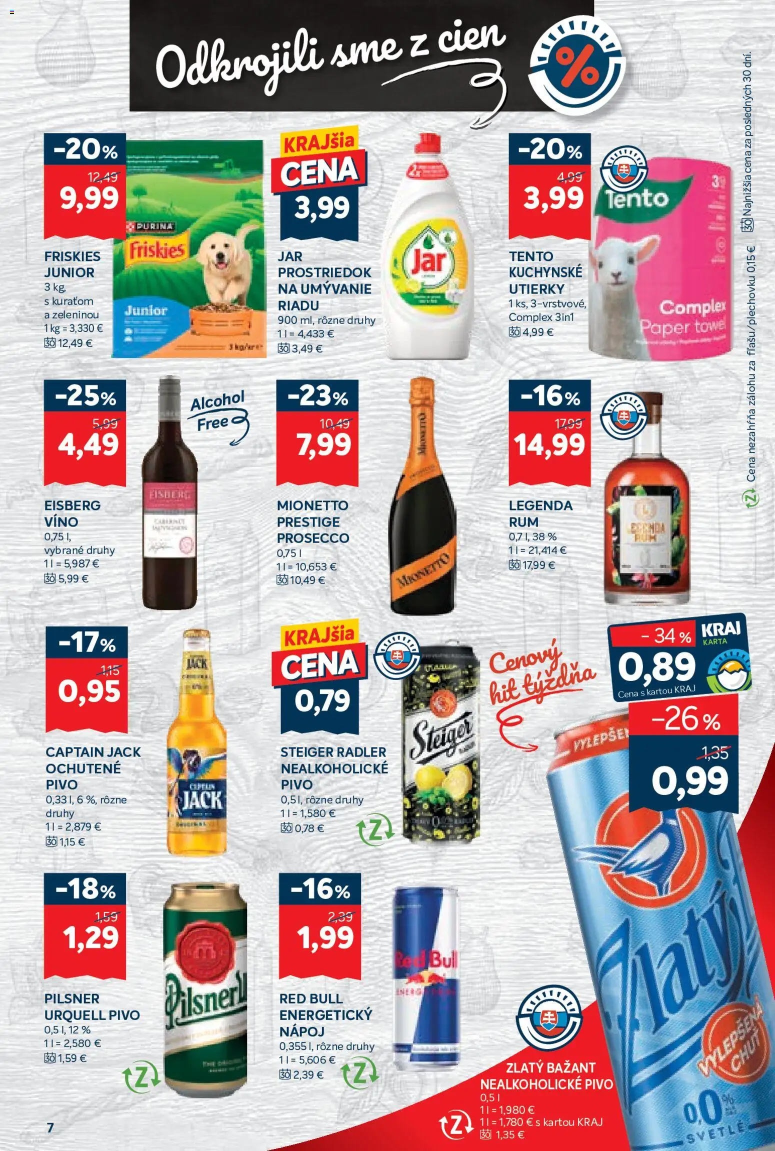 Nové Kraj akcie – leták je platný od 04.06.2026 | Strana: 13 | Produkty: Pivo, Prosecco, Radler, Nealkoholické pivo