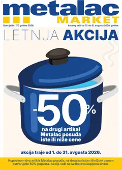 Metalac Market katalog - pregled Metalac Market kataloga - važi od 01.08.2026