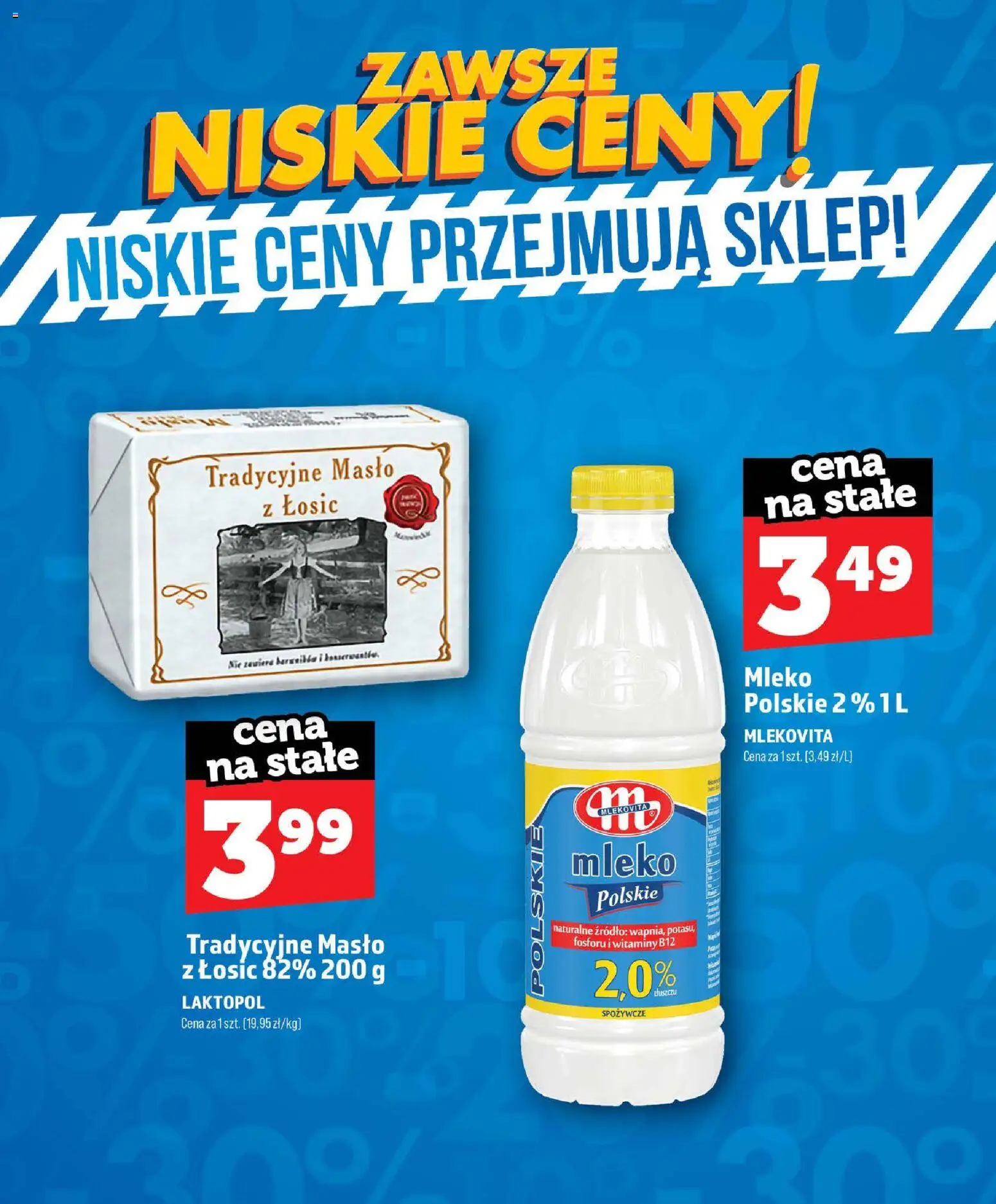 Topaz gazetka - Zawsze Niskie Ceny od 01.07.2026 | Strona: 7 | Produkty: Mleko, Masło, Mleko cena
